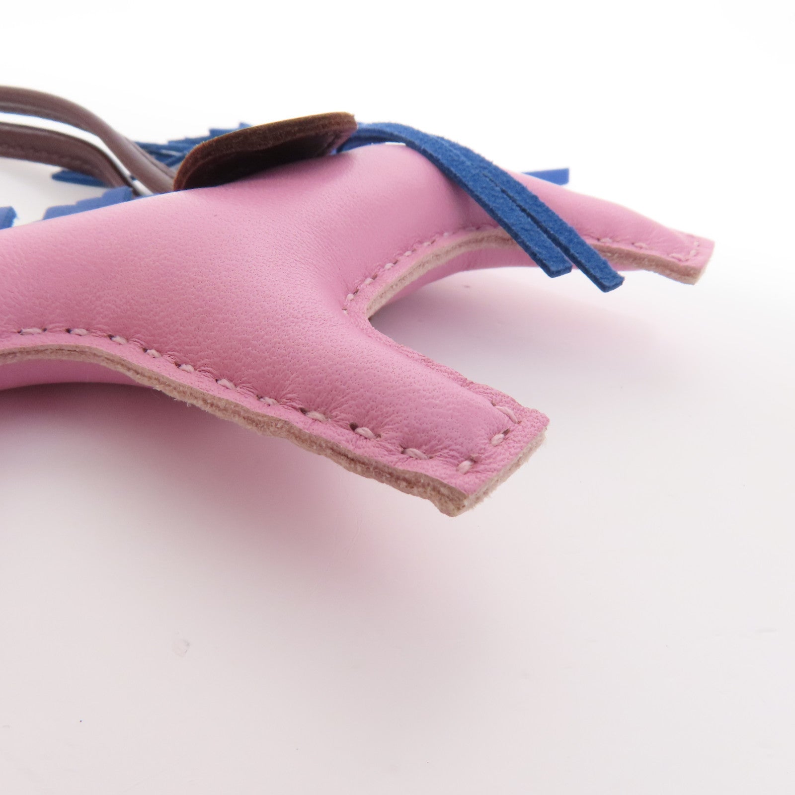 HERMES Milo皮革Rodeo PM掛飾X9 Mauve Sylvestr