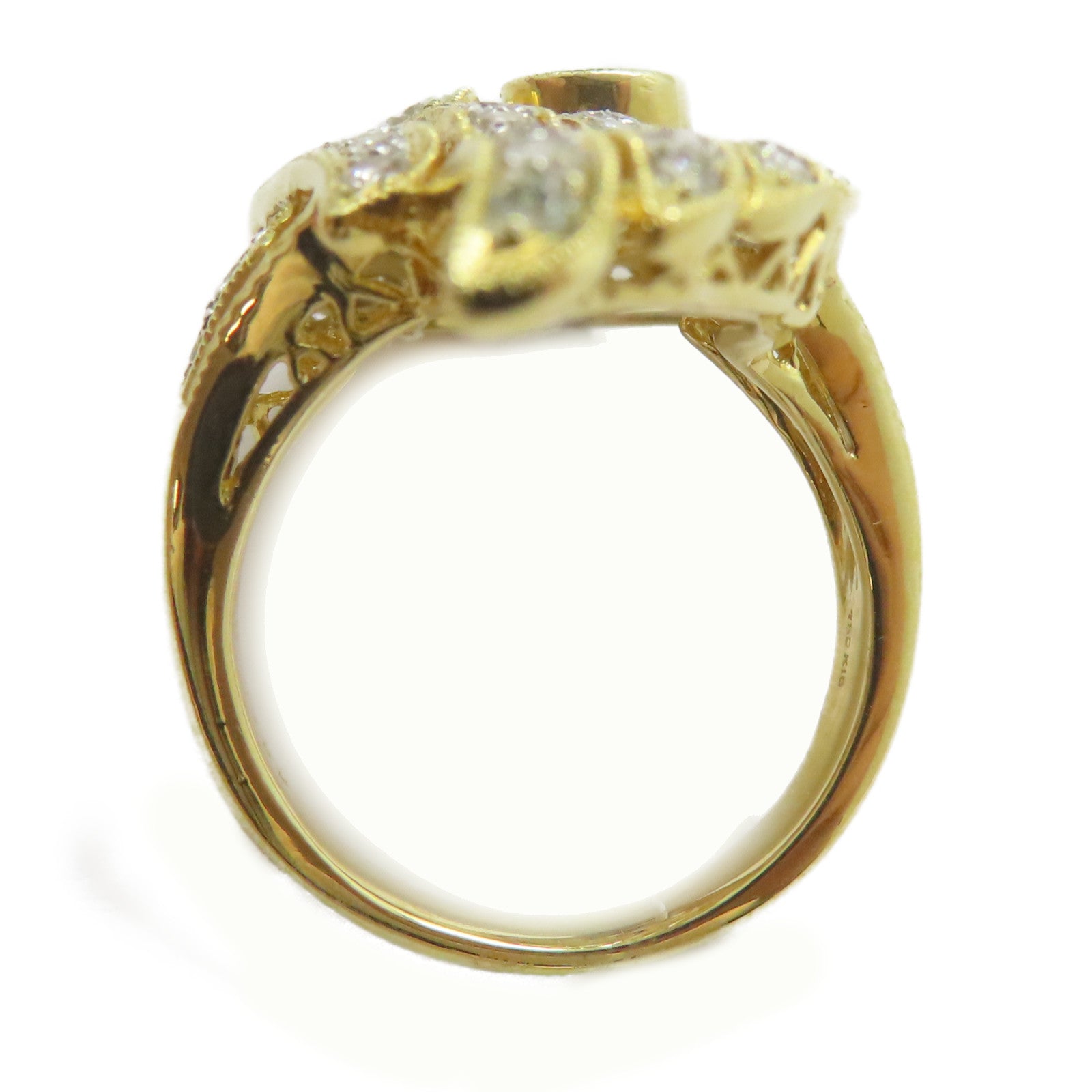 JEWELRY 【激減優惠】18K黃金Diamond Ring 0.32ct鑽石/1.88ct鑽石戒指US#6.5