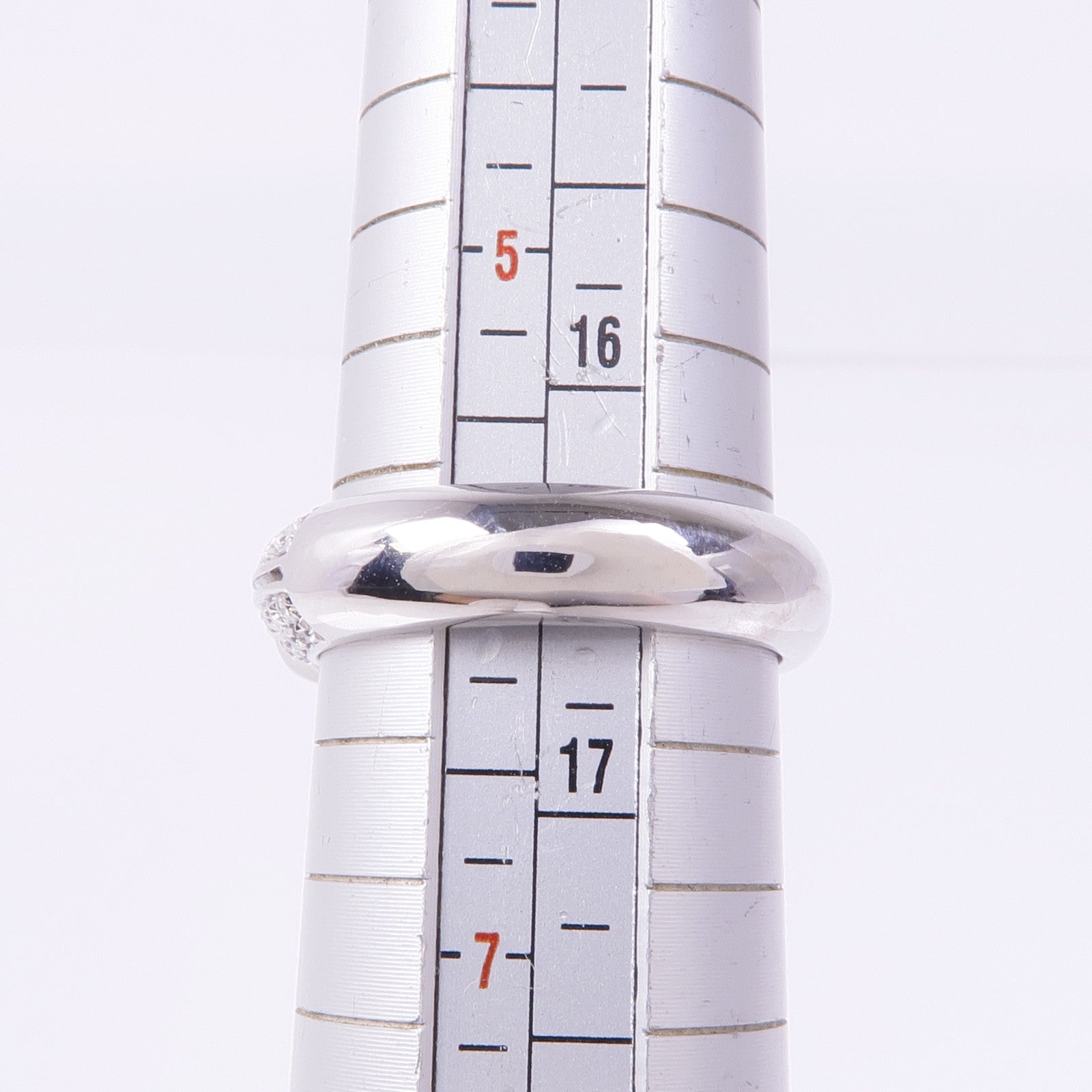 JEWELRY 18K白金Ruby Diamond Ring紅寶石/鑽石戒指US#6