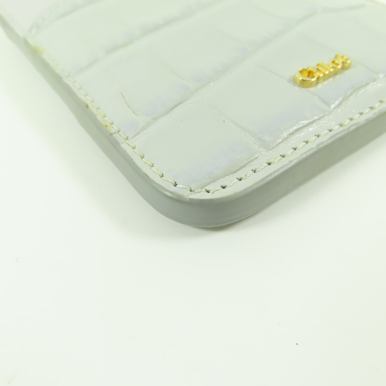 Chloe 牛皮皮革Card Holder金扣卡片套