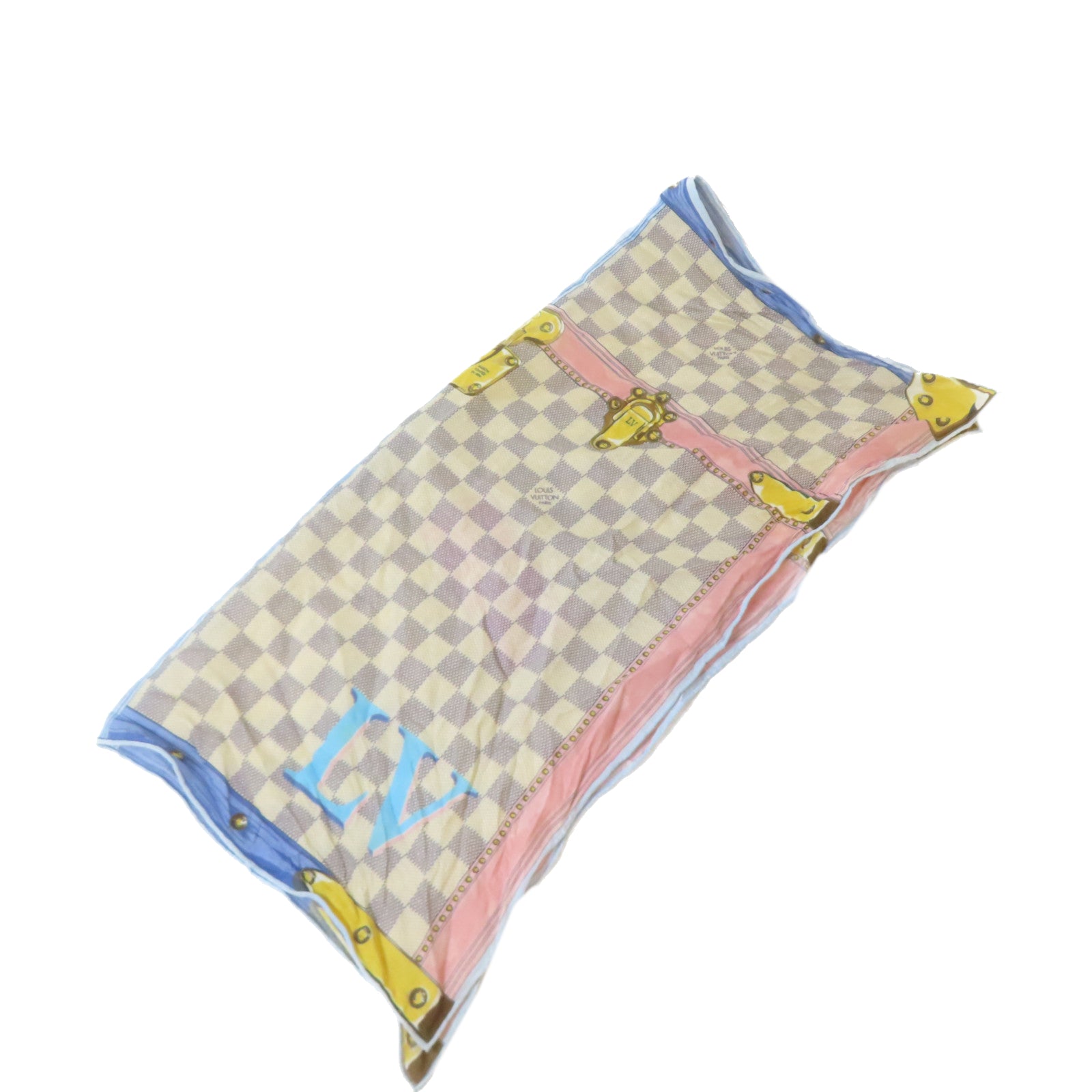 LOUIS VUITTON 【激減優惠】Damier Azur Summer Trunk Scarf絲巾彩色