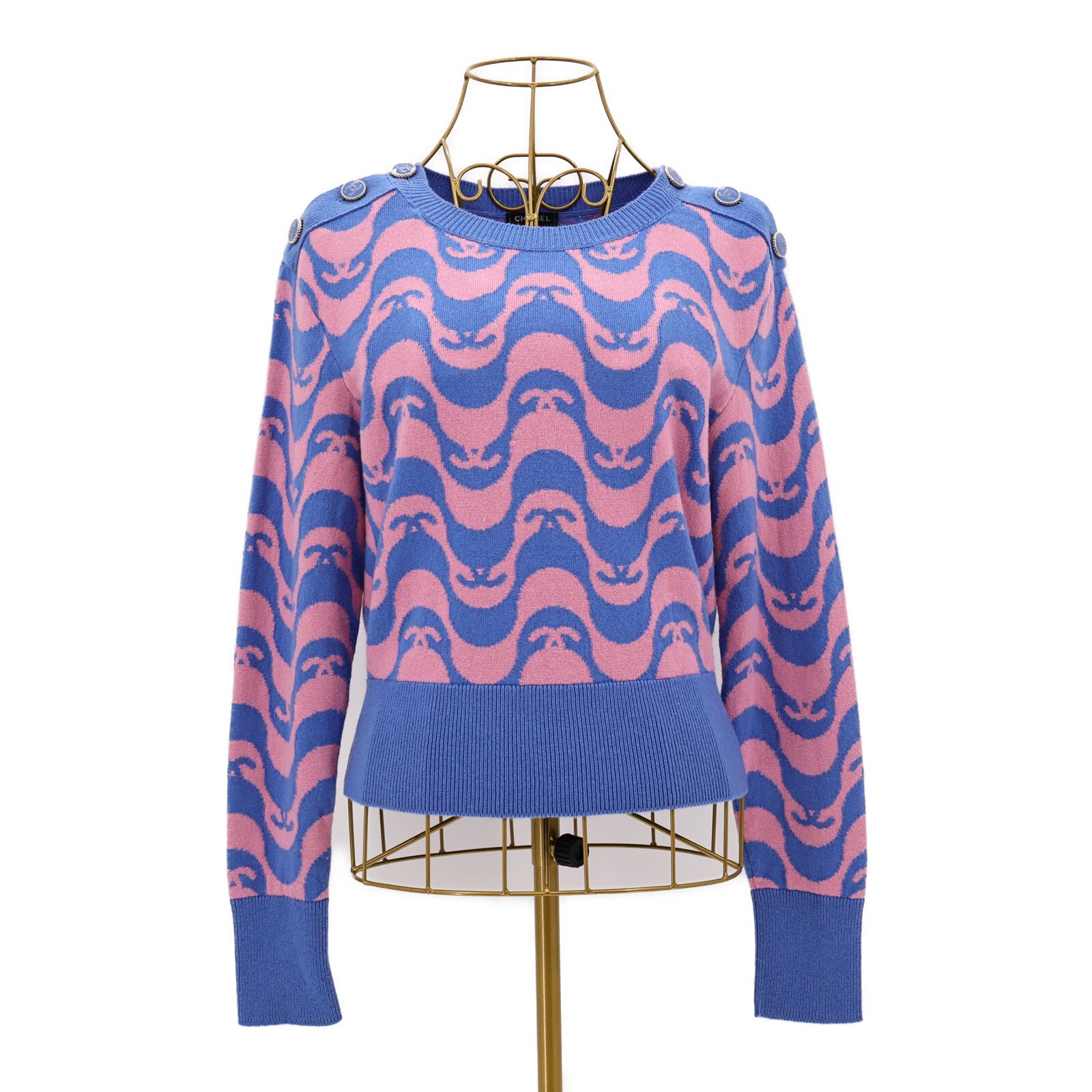 CHANEL Cashmere Knitted Top針織