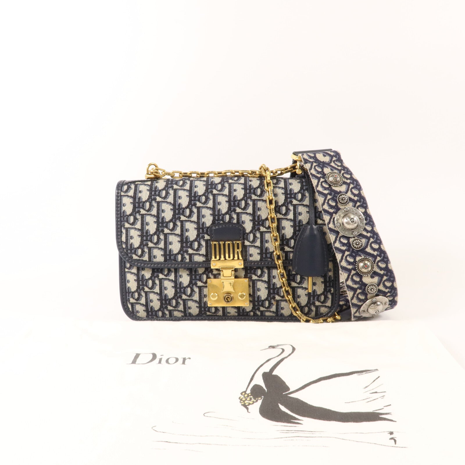 Dior 帆布Dioraddict Flap Bag肩背袋