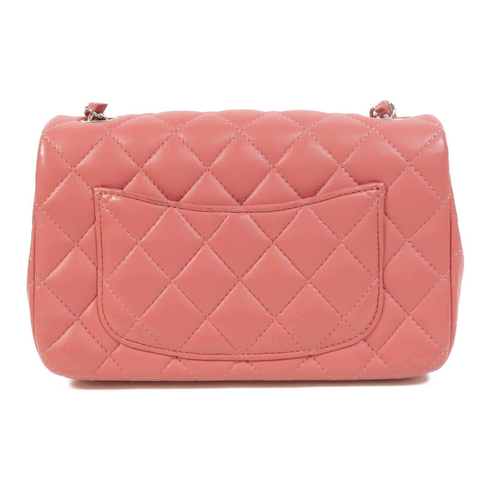 CHANEL 羊皮皮革Classic 20銀扣鏈帶肩背袋
