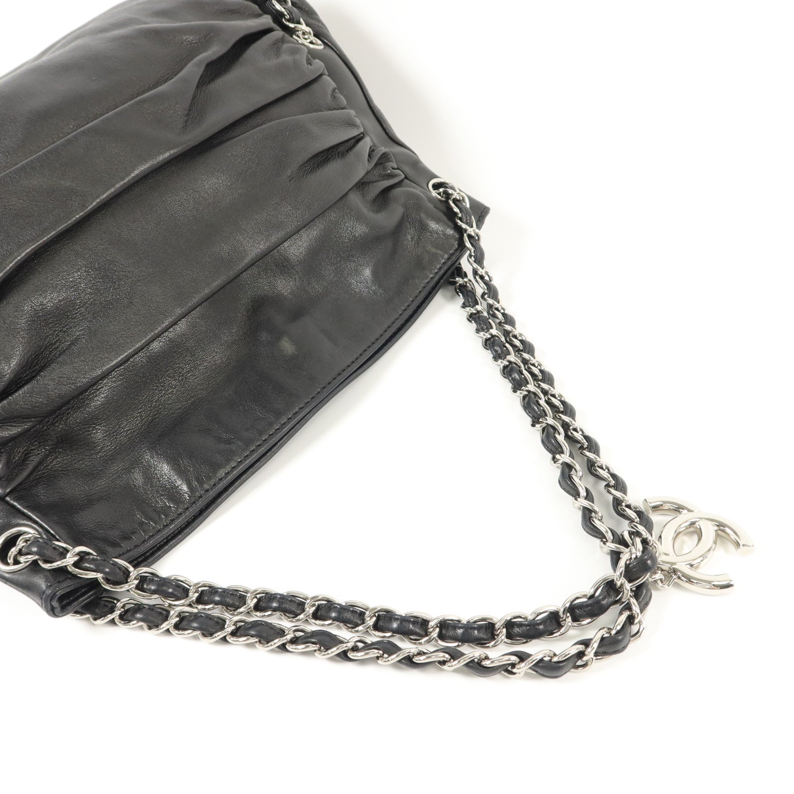CHANEL 羊皮皮革Chain Shoulder鏈帶肩背袋