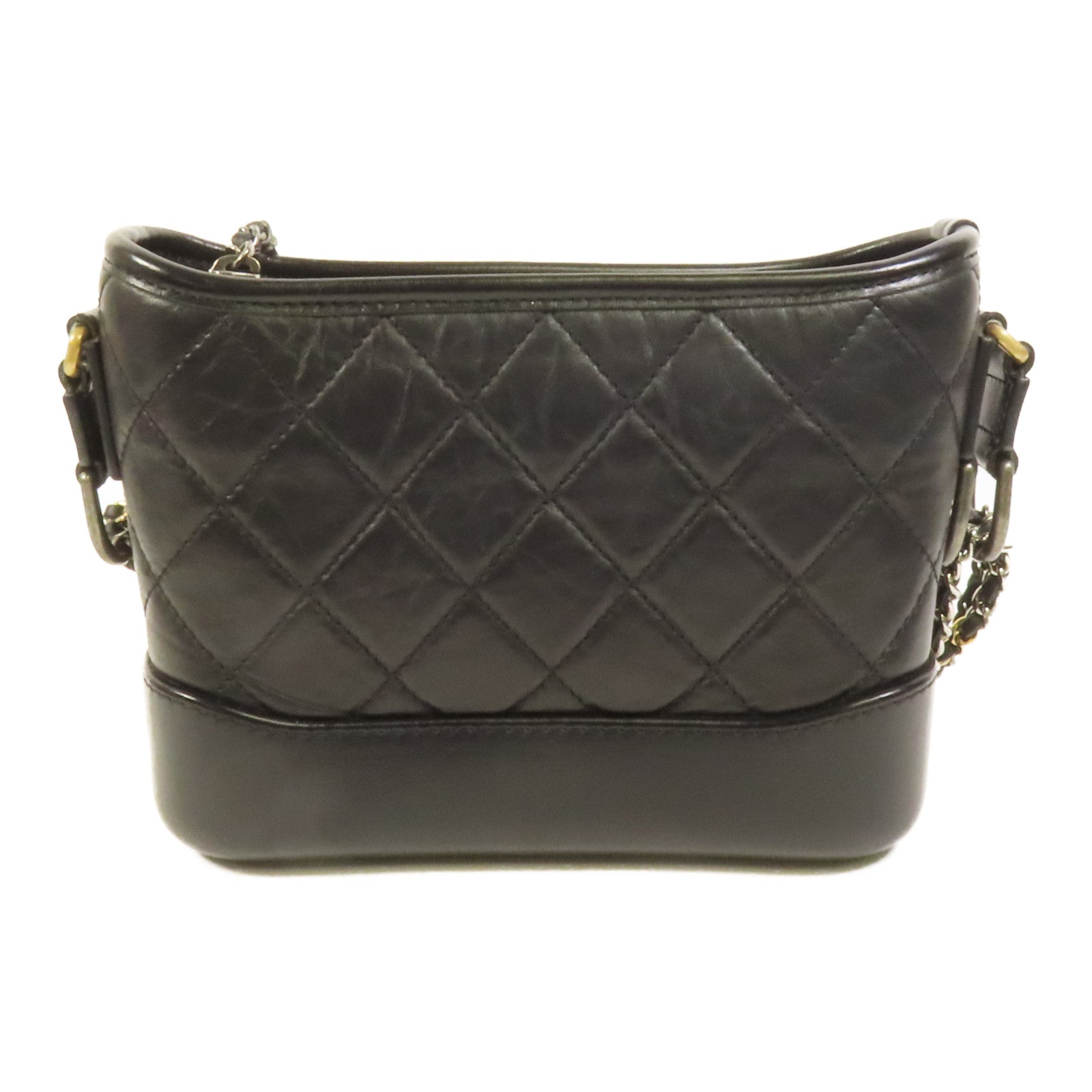 CHANEL 牛皮皮革Gabrielle Smal鏈帶肩背袋