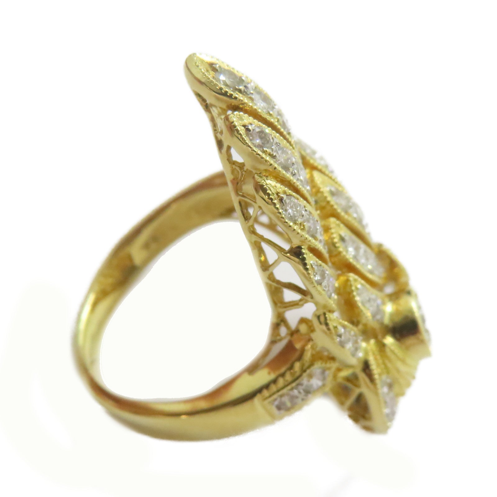 JEWELRY 【激減優惠】18K黃金Diamond Ring 0.32ct鑽石/1.88ct鑽石戒指US#6.5