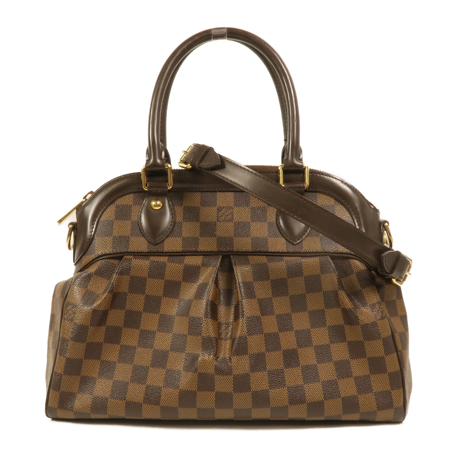 LOUIS VUITTON Damier Trevi PM手挽肩背兩用袋