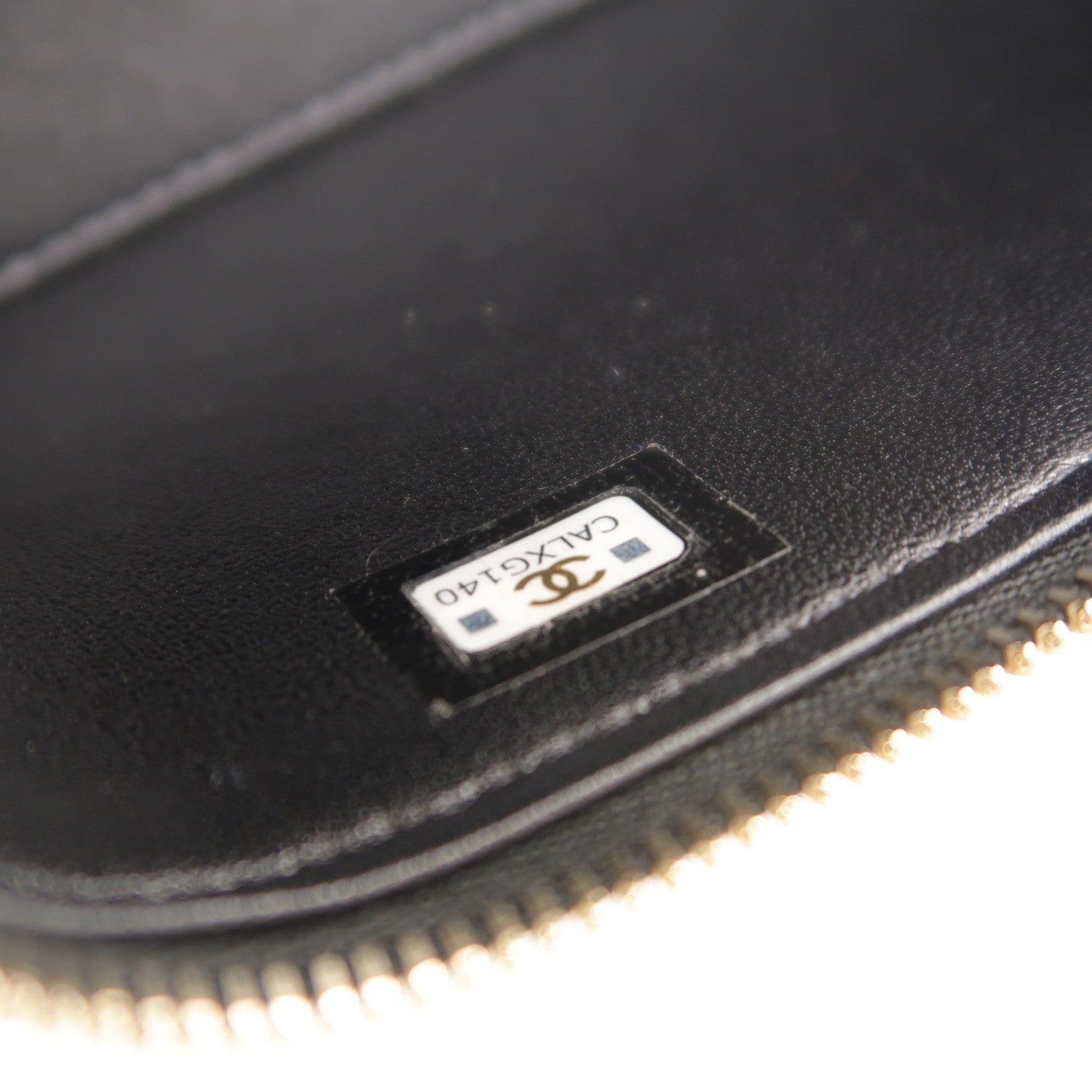 CHANEL 羊皮皮革Vanity Case鏈帶肩背袋