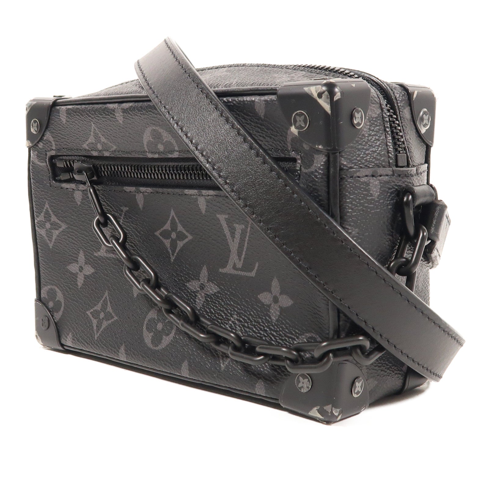 LOUIS VUITTON Monogram Eclipse Mini Soft Trunk肩背袋