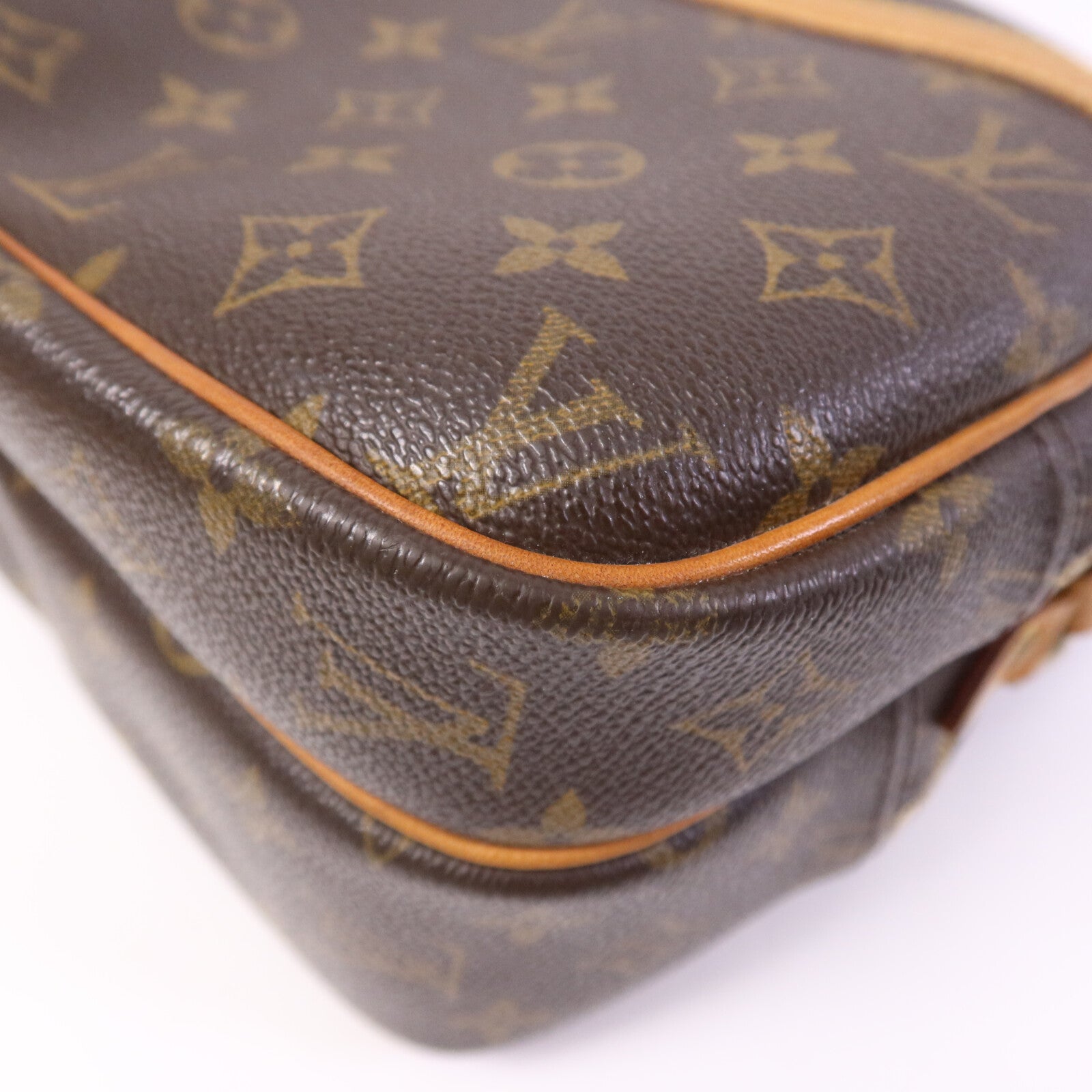 LOUIS VUITTON Monogram Reporter PM金扣肩背袋