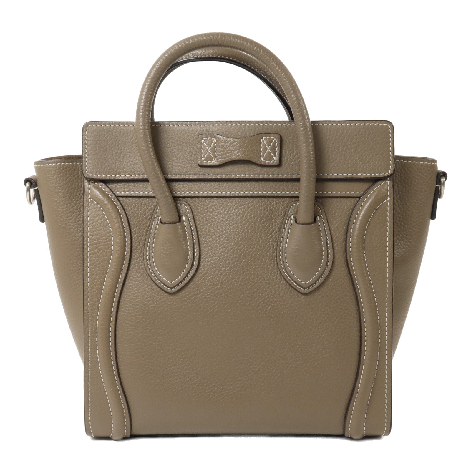 CELINE 牛皮皮革Nano Luggage手挽肩背兩用袋