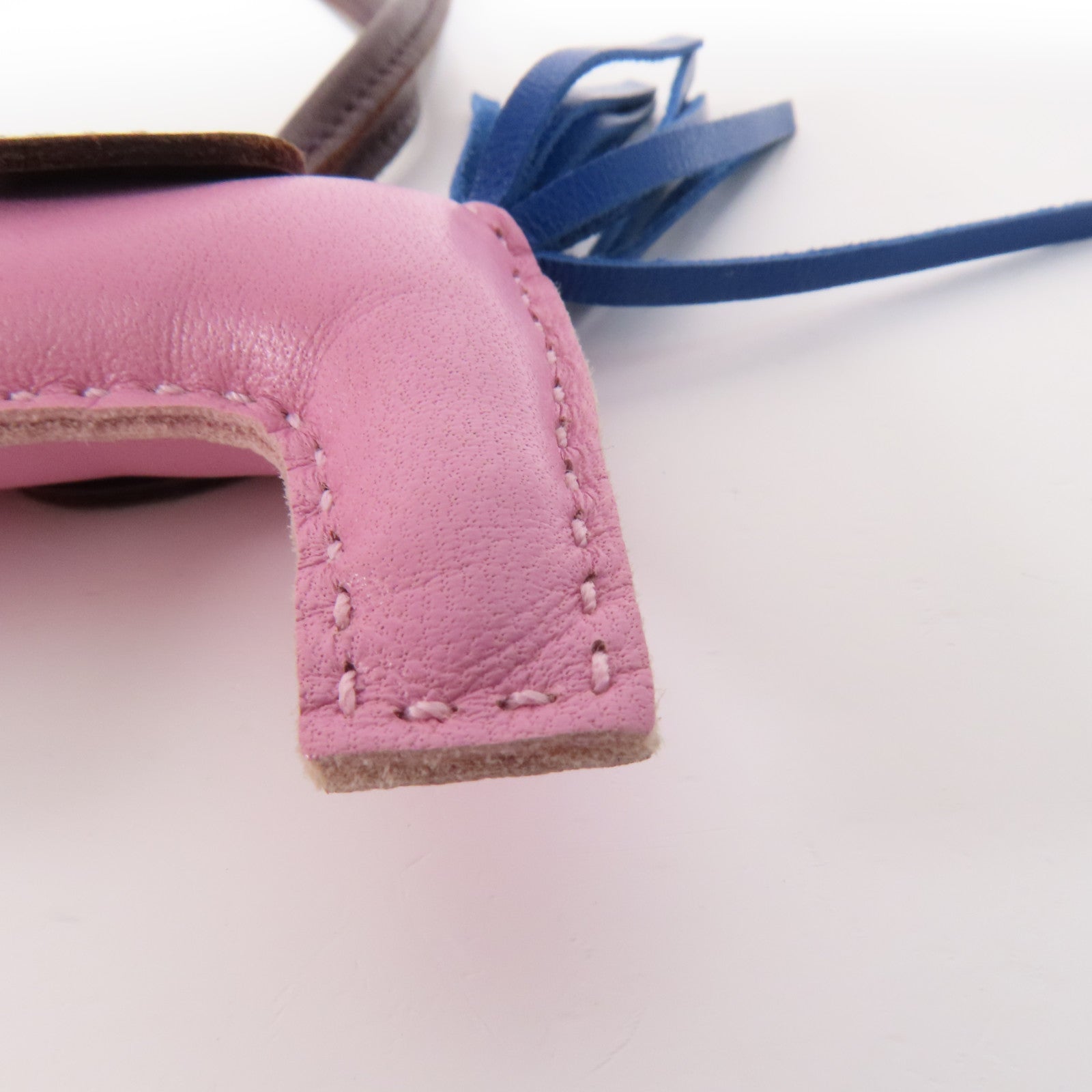 HERMES Milo皮革Rodeo PM掛飾X9 Mauve Sylvestr