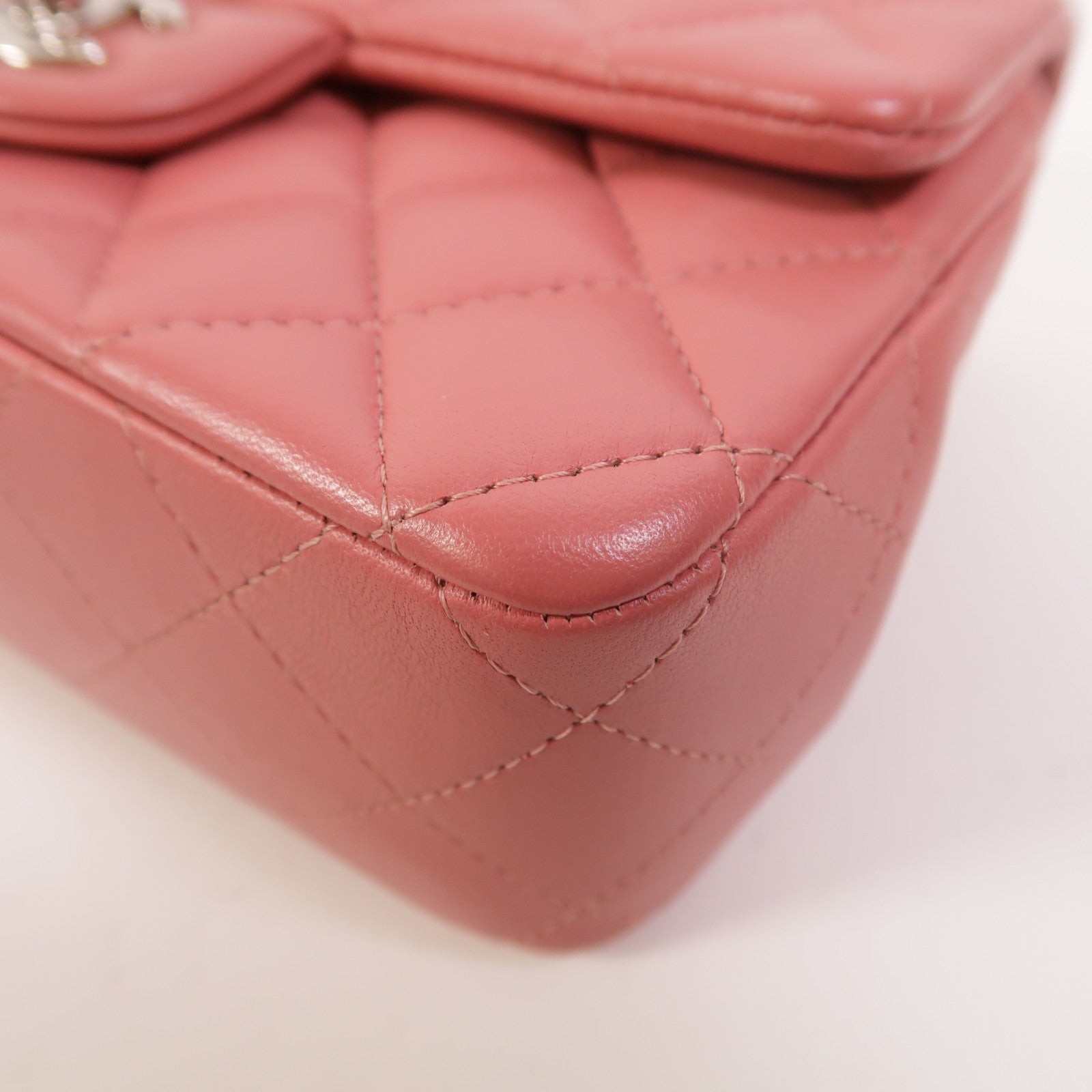 CHANEL 羊皮皮革Classic 20銀扣鏈帶肩背袋