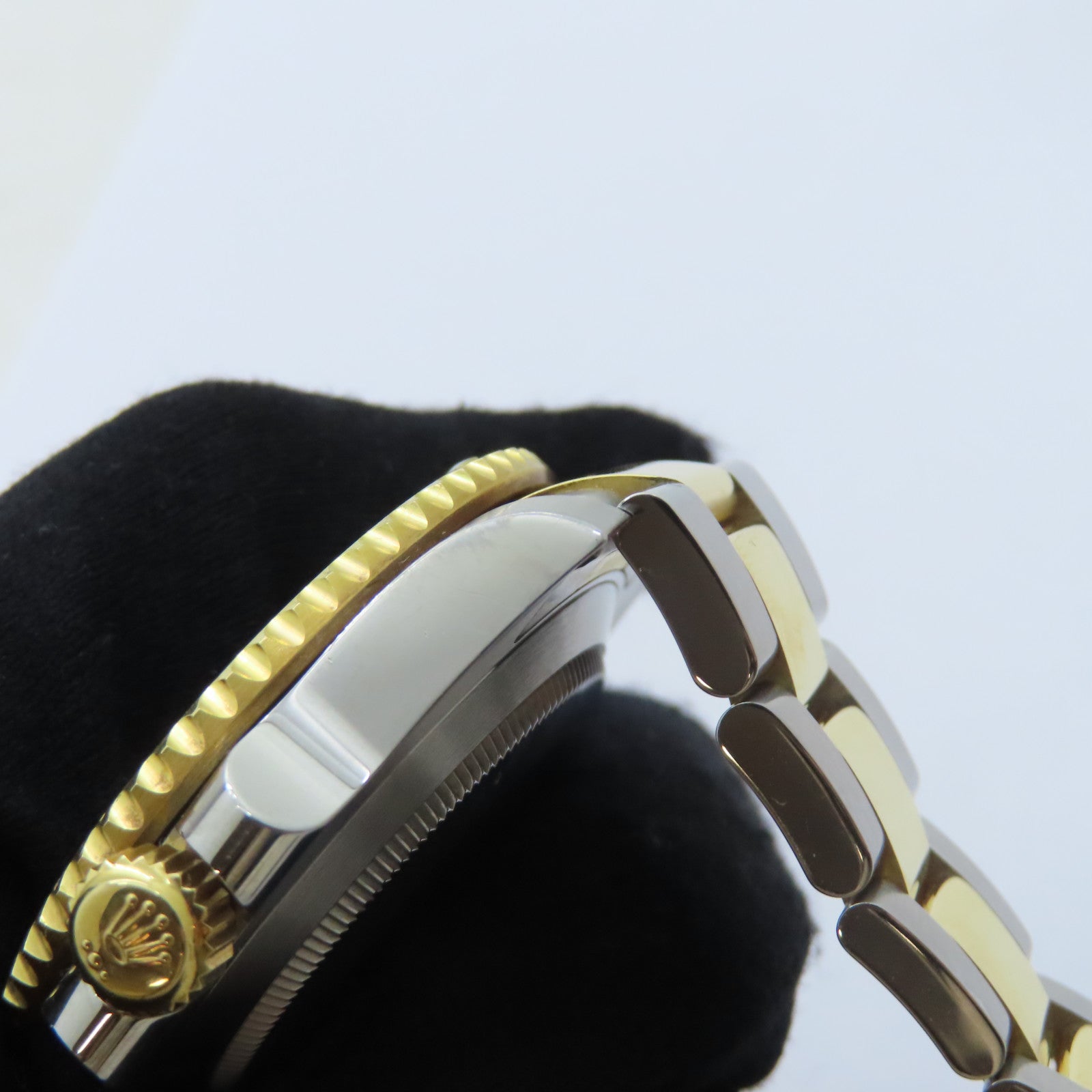 ROLEX Submarinar Date 18K黃金/不鏽鋼手錶自動機芯黑色