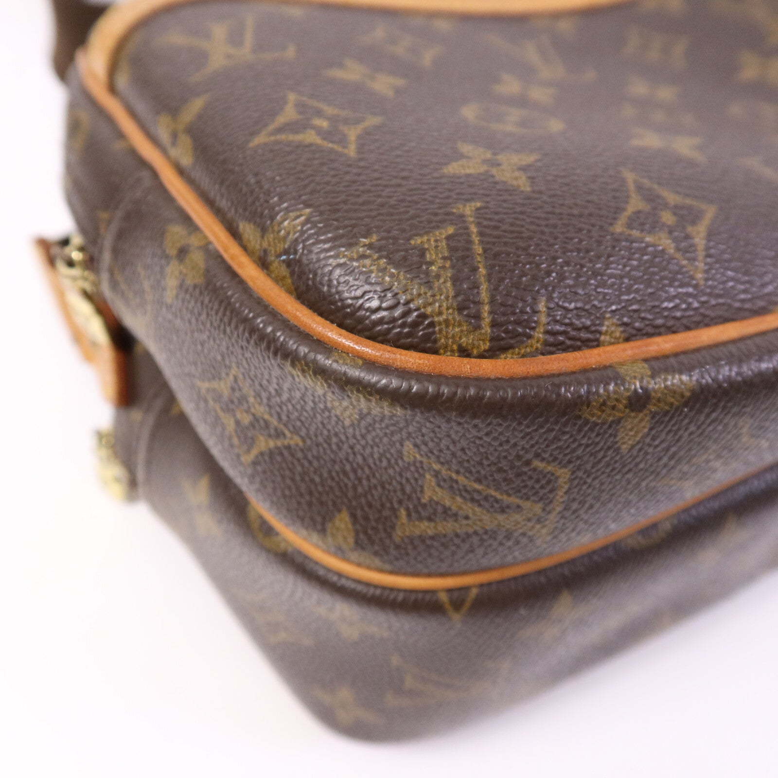 LOUIS VUITTON Monogram Reporter PM金扣肩背袋