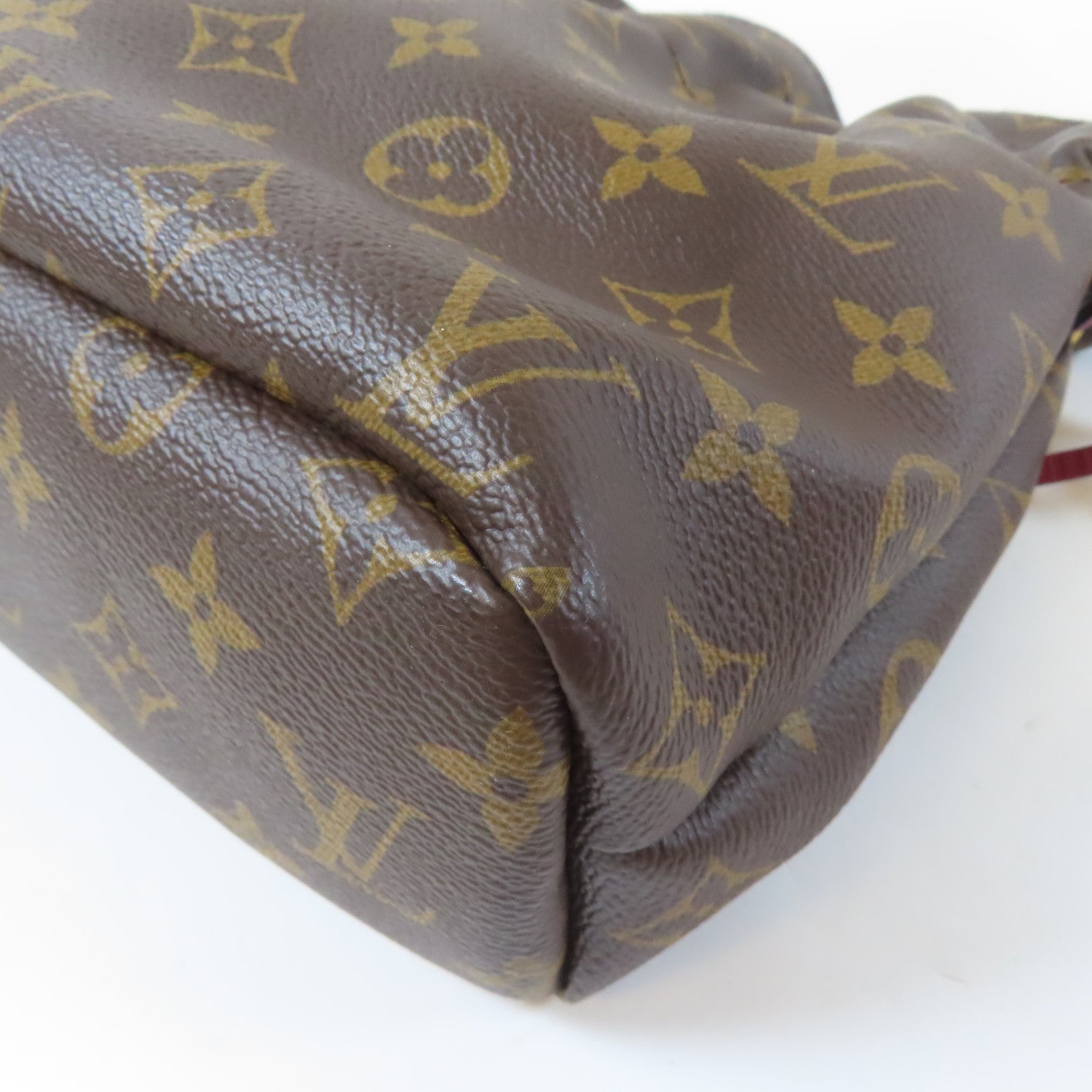 LOUIS VUITTON 【激減優惠】Monogram Posh Noe Drawstring Pouch金扣手拿包啡色/紫色