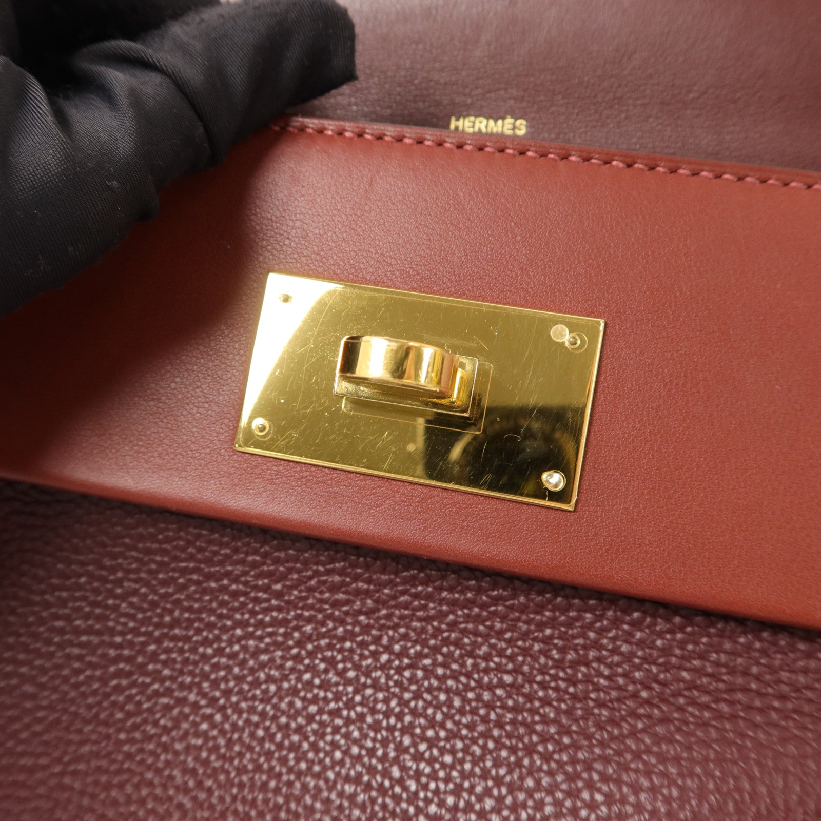 HERMES Clemence皮革24/24 29cm手挽肩背兩用袋