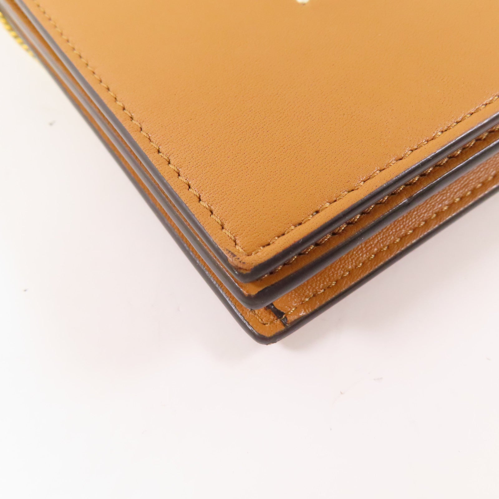 CELINE 牛皮皮革Frame Wallet On Strap金扣鏈帶肩背袋