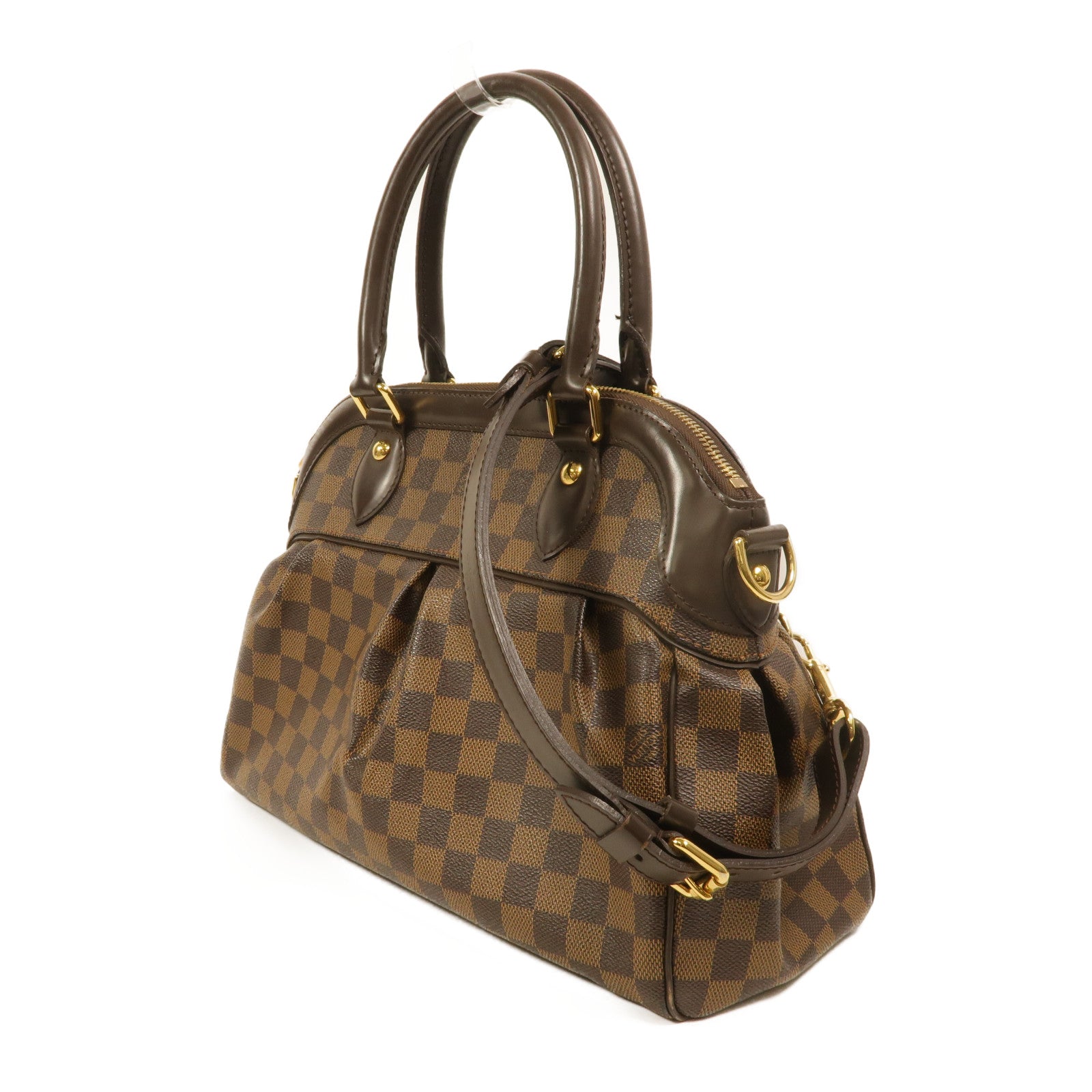 LOUIS VUITTON Damier Trevi PM手挽肩背兩用袋