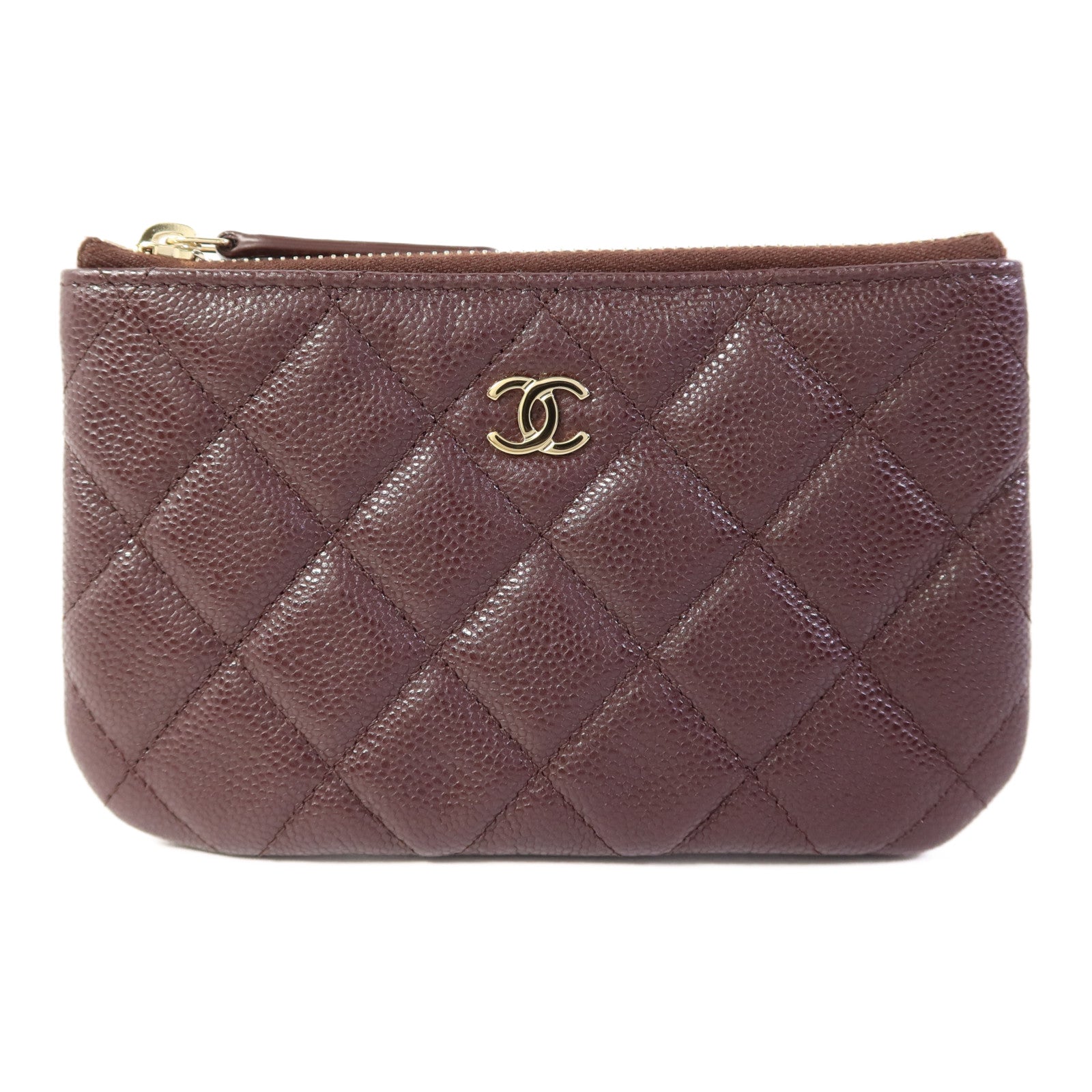 CHANEL 牛皮皮革Coin Pouch金扣零錢包