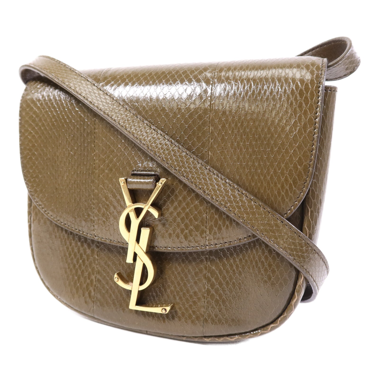 SAINT LAURENT 牛皮皮革Kaia Crossbody Bag金扣肩背袋