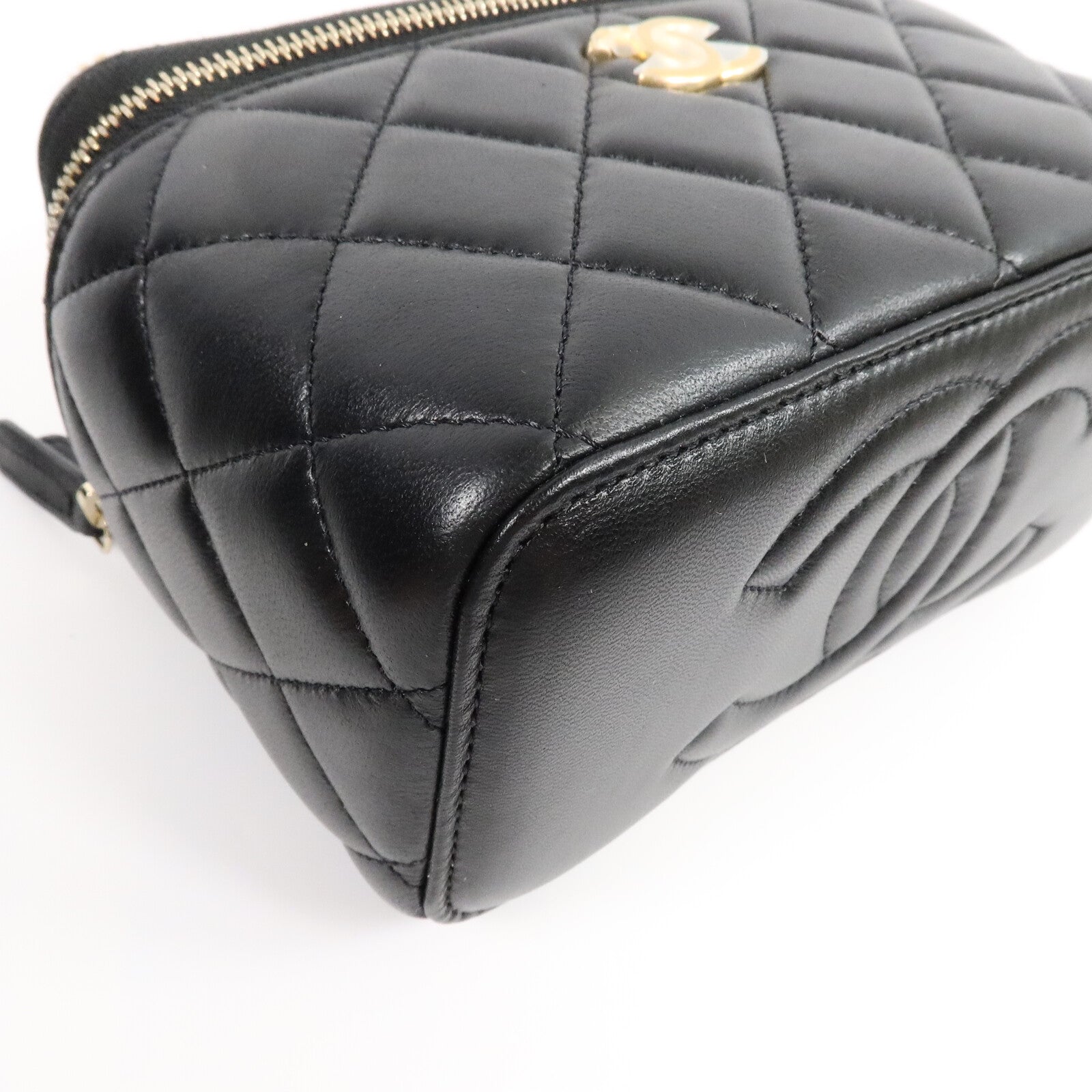 CHANEL 羊皮皮革Vanity Case With Top Handle手挽肩背兩用袋