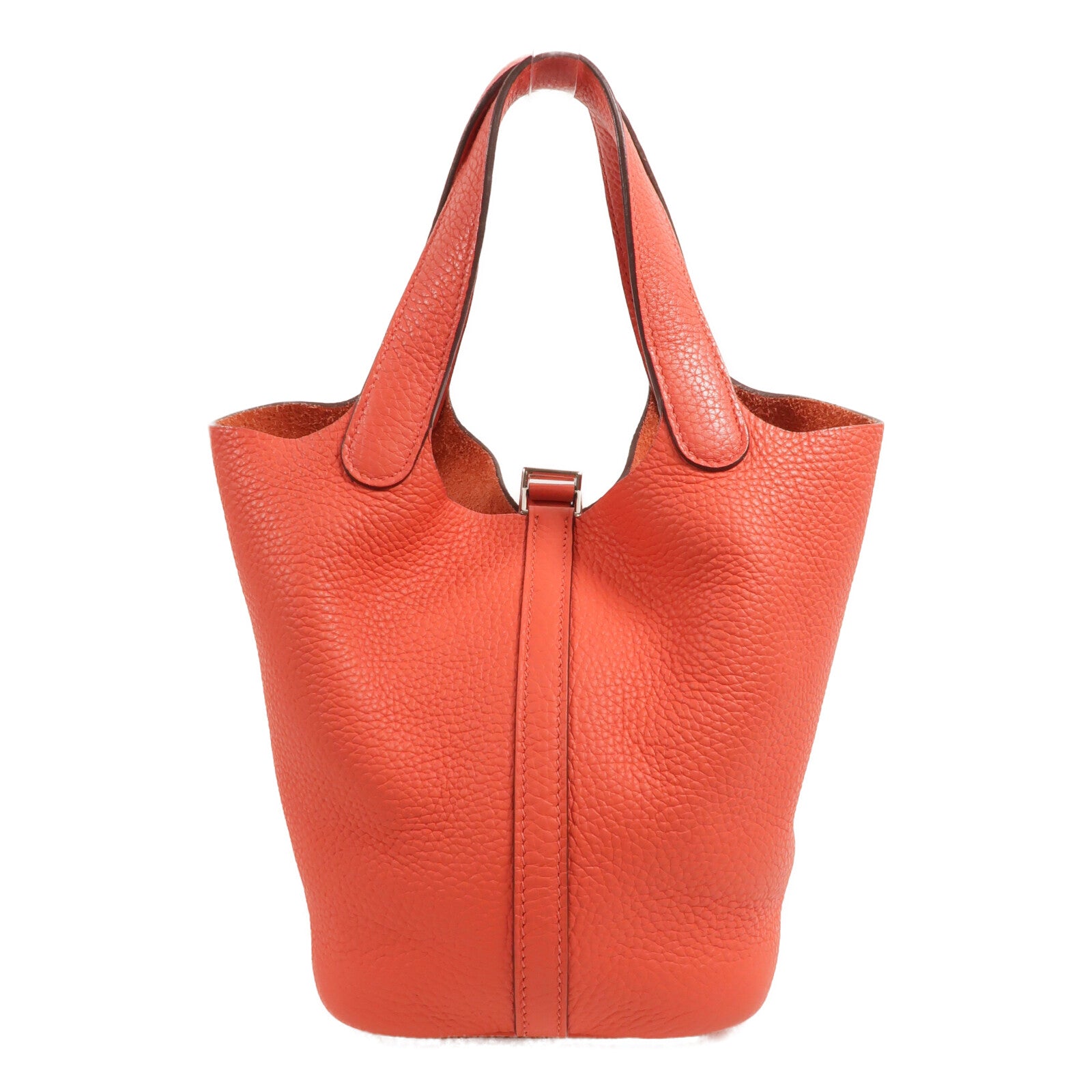 HERMES Clemence皮革Picotin PM手挽袋Rose Jaipur