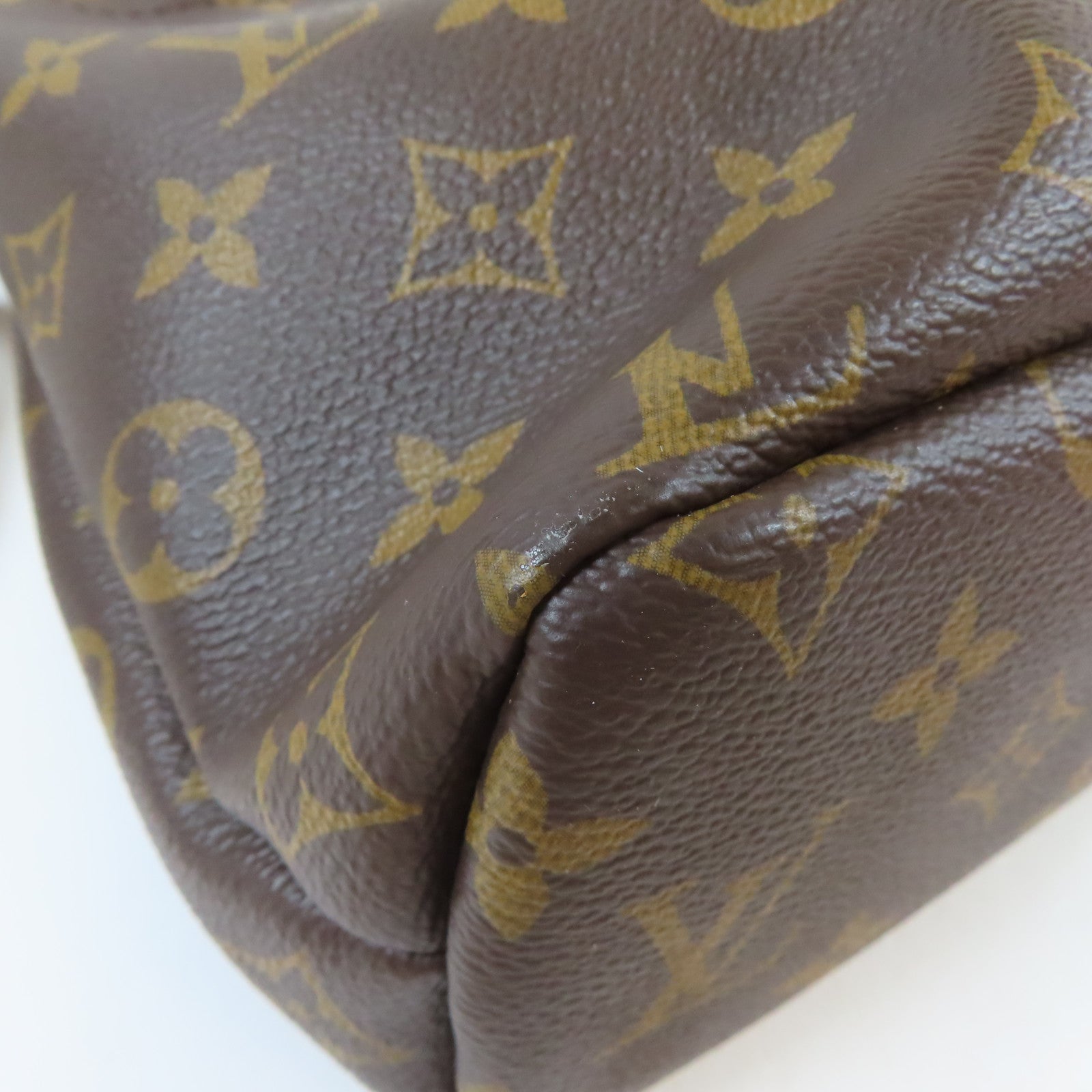 LOUIS VUITTON 【激減優惠】Monogram Posh Noe Drawstring Pouch金扣手拿包啡色/紫色