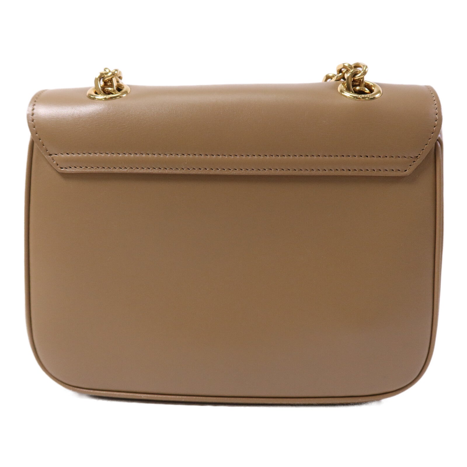 CELINE 【激減優惠】牛皮皮革Small C金扣鏈帶肩背袋