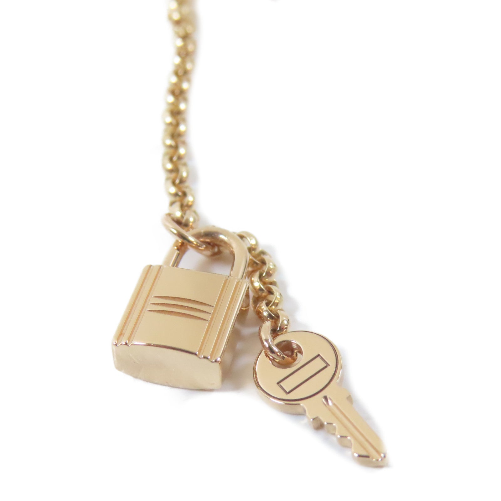 HERMES 18K白金Kelly Clochette Earrings耳環