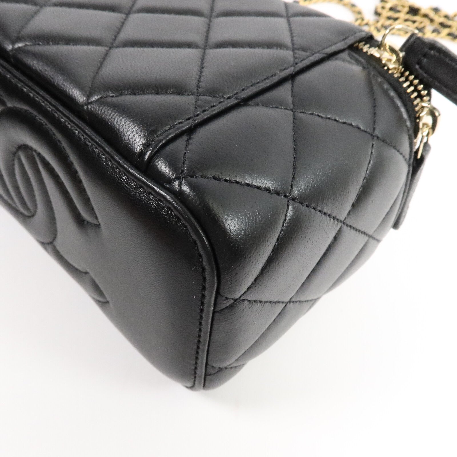 CHANEL 羊皮皮革Vanity Case With Top Handle手挽肩背兩用袋