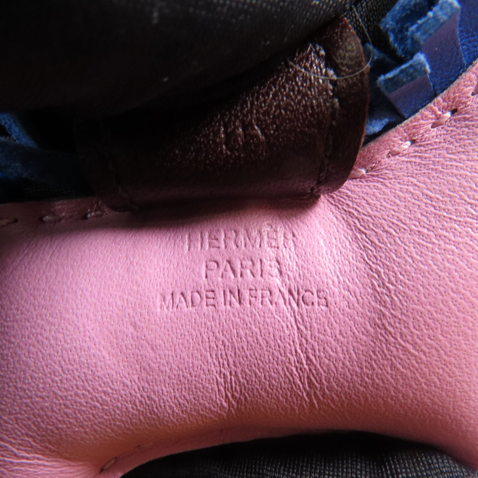 HERMES Milo皮革Rodeo PM掛飾X9 Mauve Sylvestr