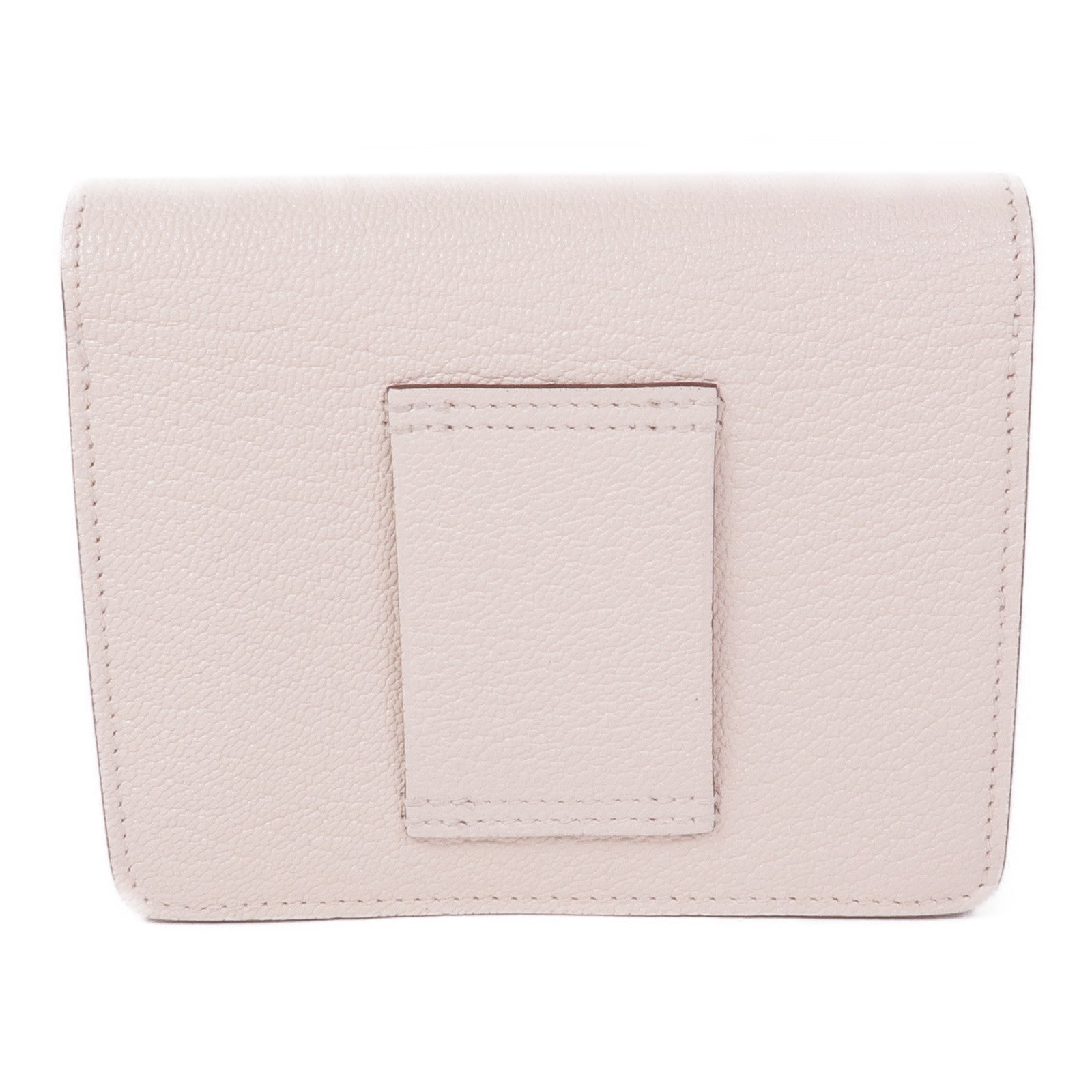 HERMES Chevre皮革Roulis Slim銀扣錢包Nata