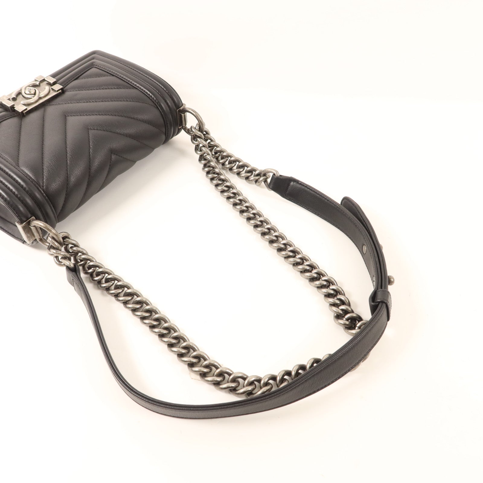 CHANEL 【激減優惠】牛皮皮革Boy 20鏈帶肩背袋