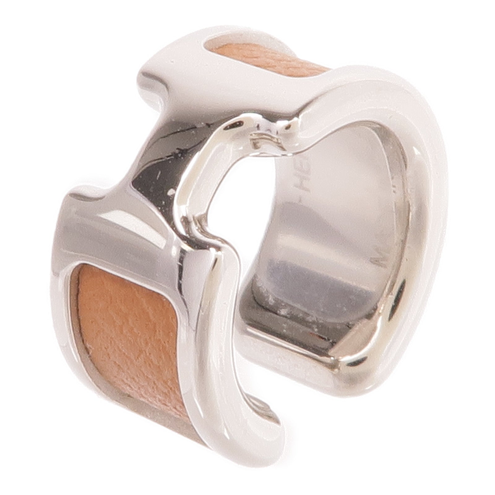 HERMES 金屬/Epsom皮革Olympe Ear Cuff耳夾Gold