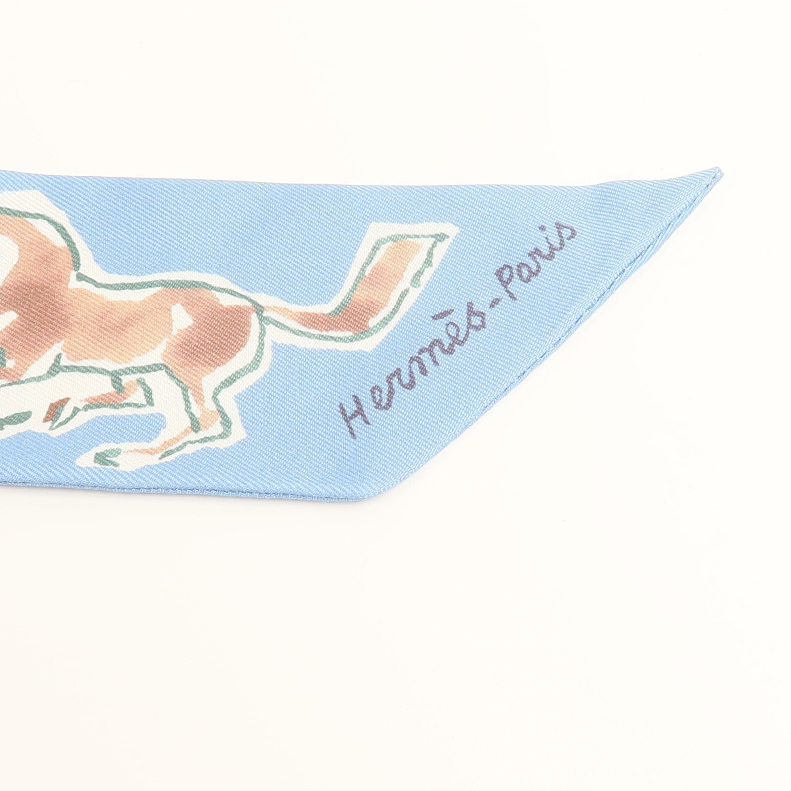 HERMES 絲質Twilly絲巾