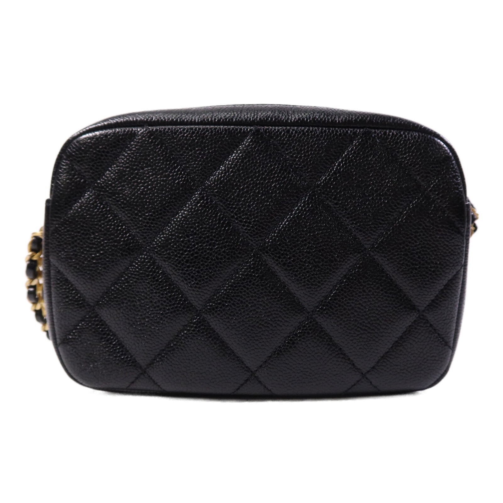 CHANEL 【激減優惠】牛皮皮革Camera Bag金扣鏈帶肩背袋