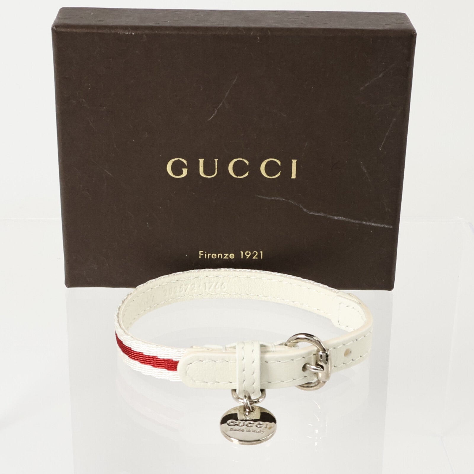 GUCCI 皮革/金屬Charity Bracelet手鏈
