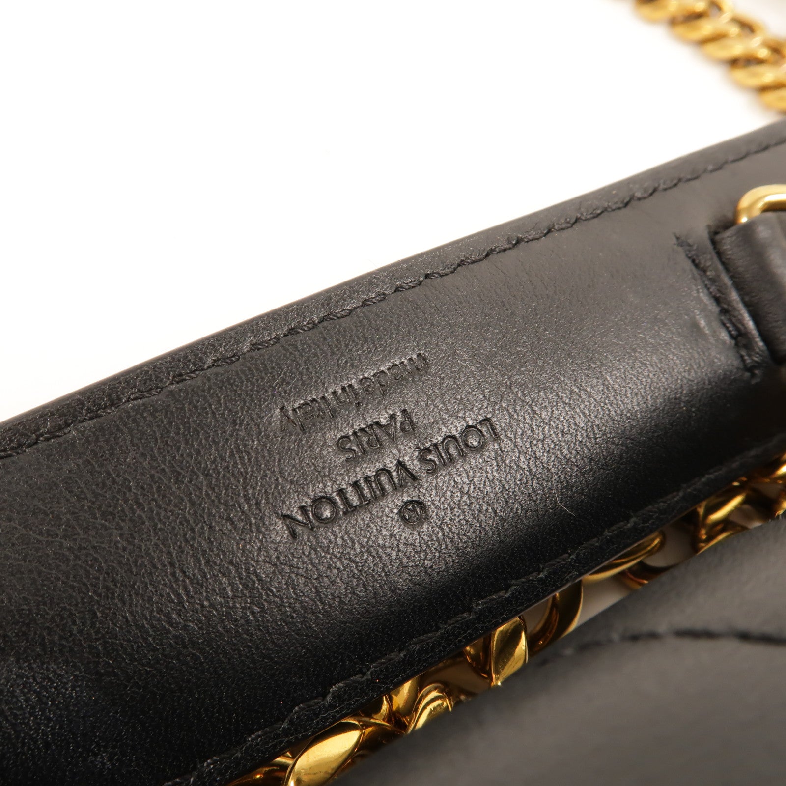 LOUIS VUITTON 牛皮皮革New Wave PM鏈帶手挽肩背兩用袋