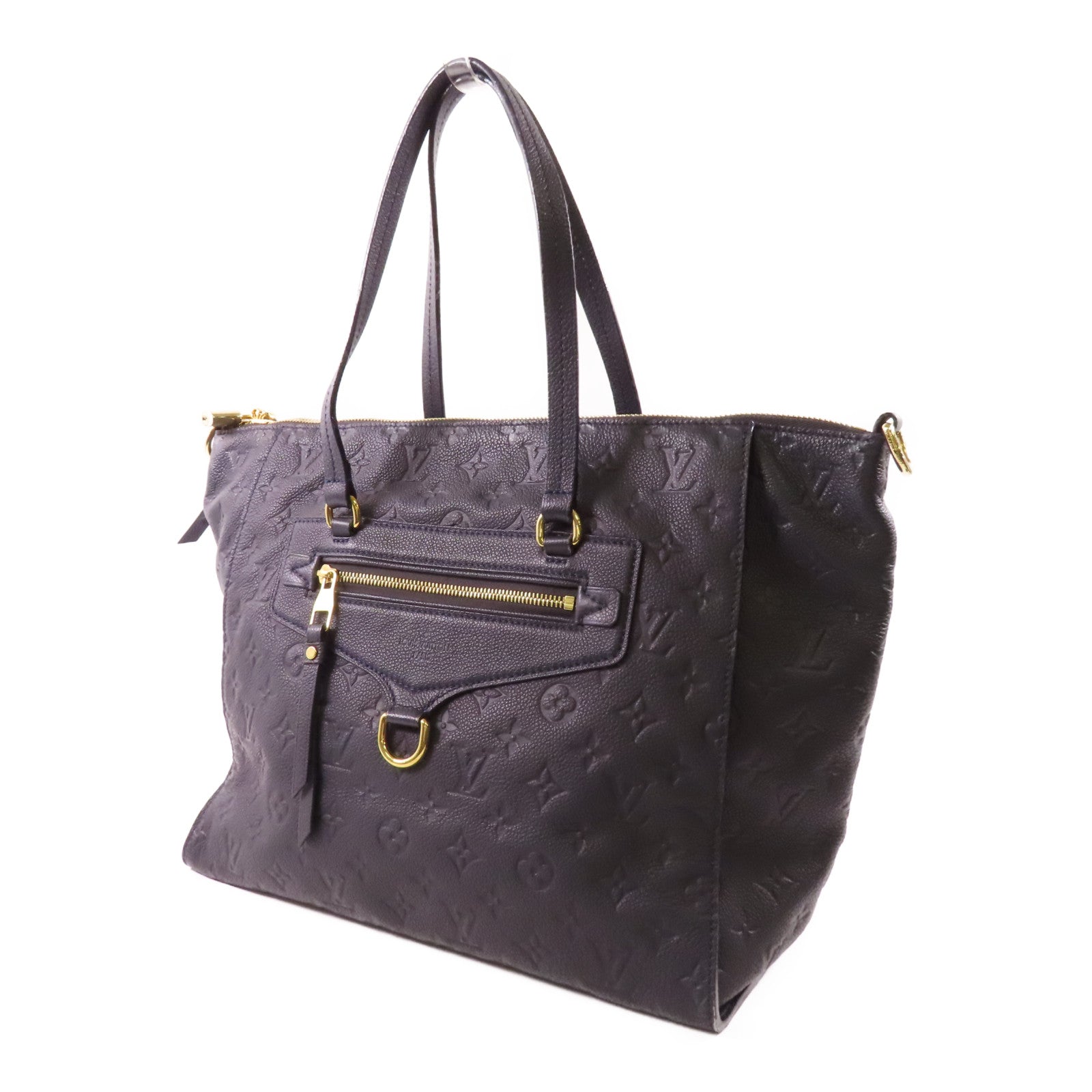 LOUIS VUITTON Monogram Empreinte Lumineuse PM金扣肩背袋