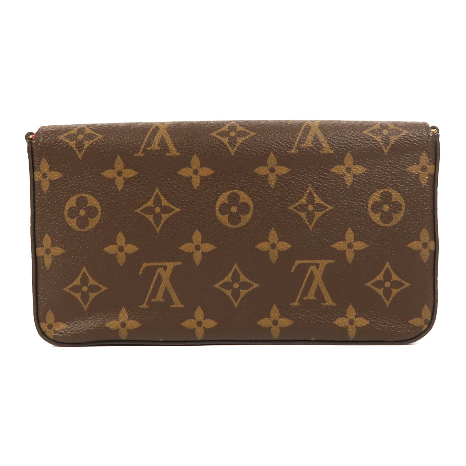 LOUIS VUITTON Monogram Pochette Felicie金扣鏈帶肩背袋