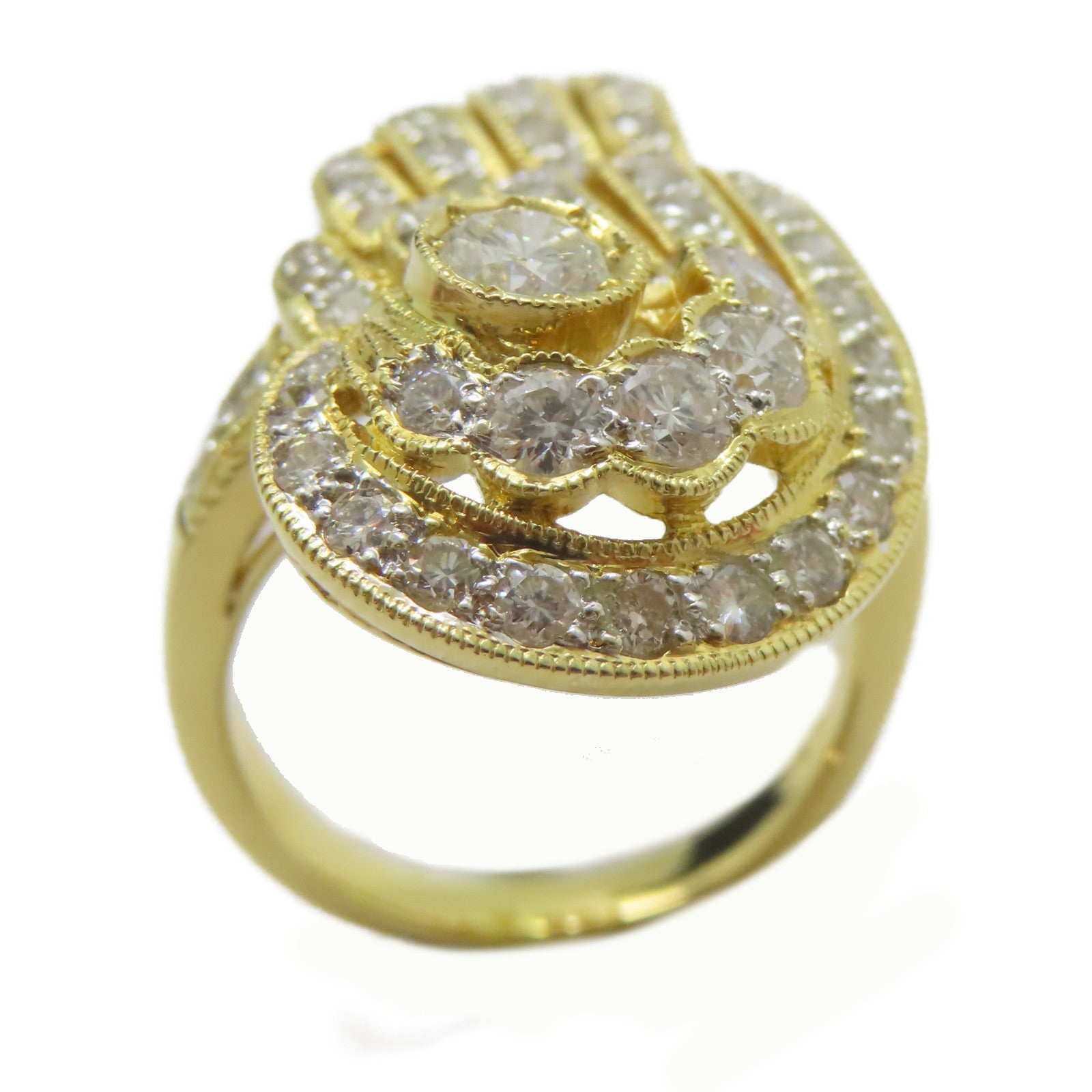 JEWELRY 【激減優惠】18K黃金Diamond Ring 0.32ct鑽石/1.88ct鑽石戒指US#6.5