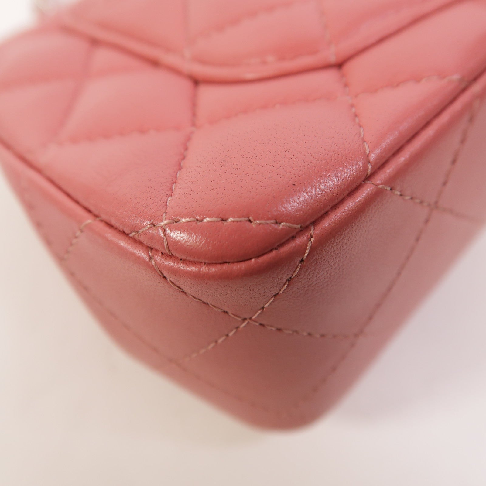CHANEL 羊皮皮革Classic 20銀扣鏈帶肩背袋