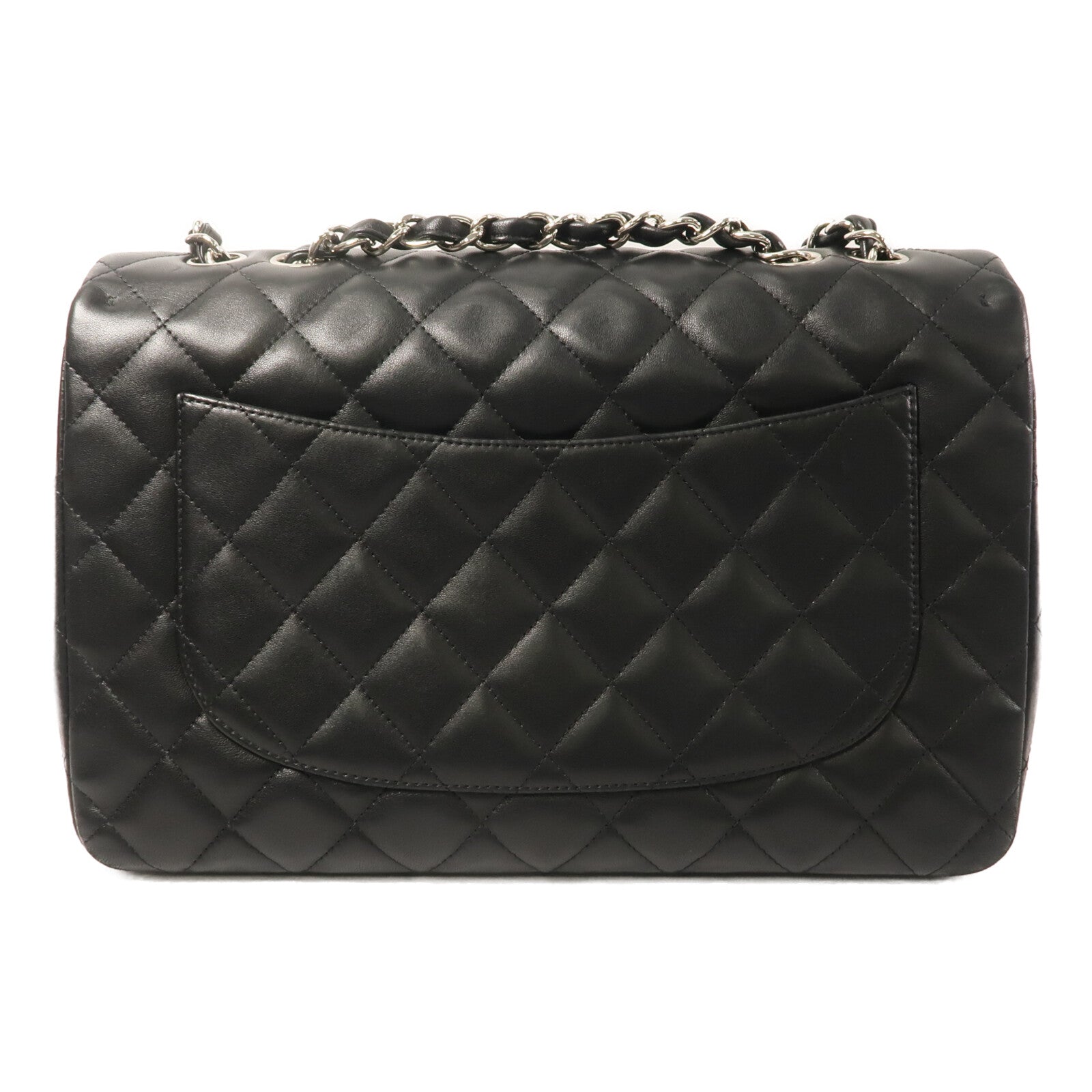 CHANEL 羊皮皮革Large Classic鏈帶肩背袋