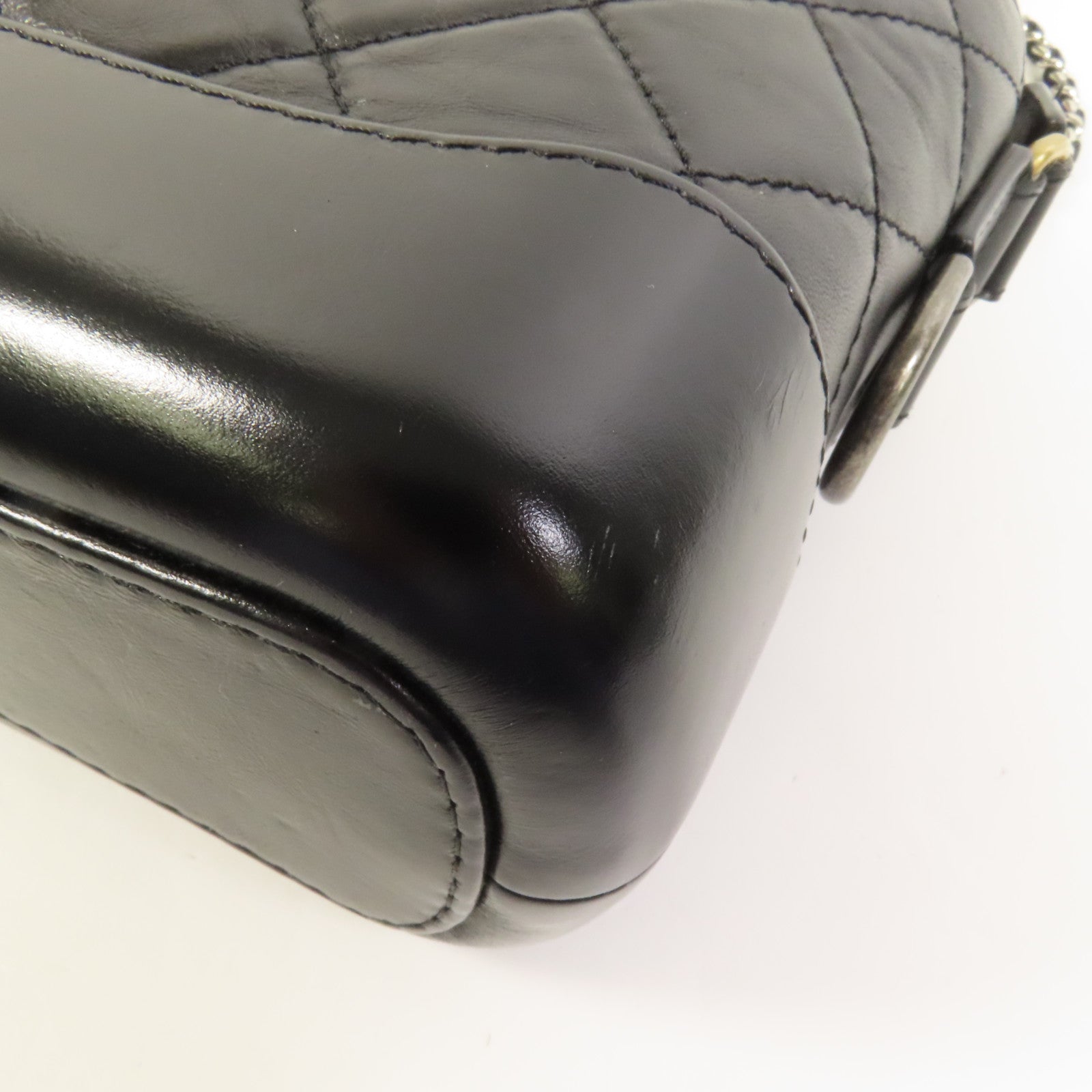 CHANEL 牛皮皮革Gabrielle Smal鏈帶肩背袋