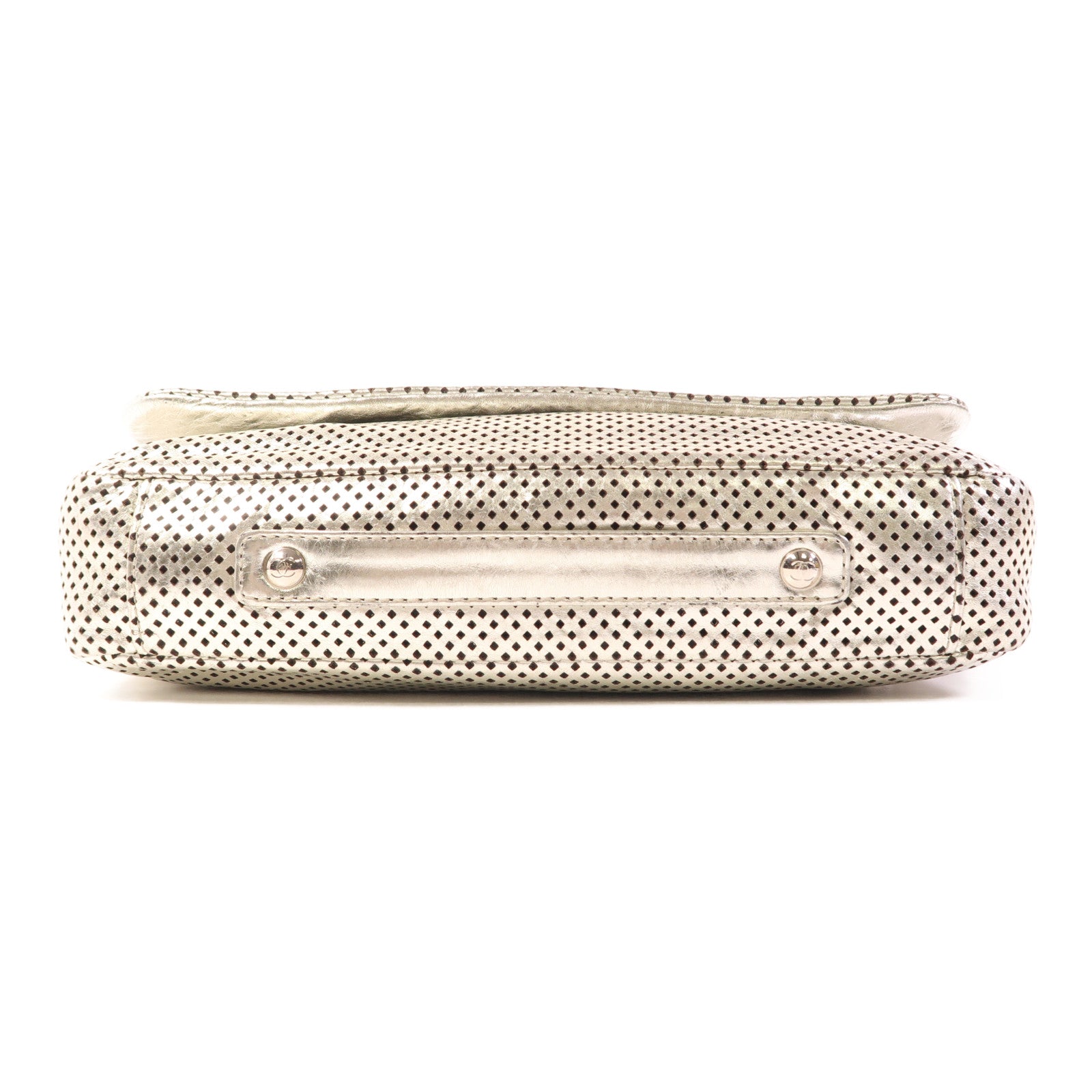 CHANEL 皮革Chain Shoulder Bag銀扣肩背袋