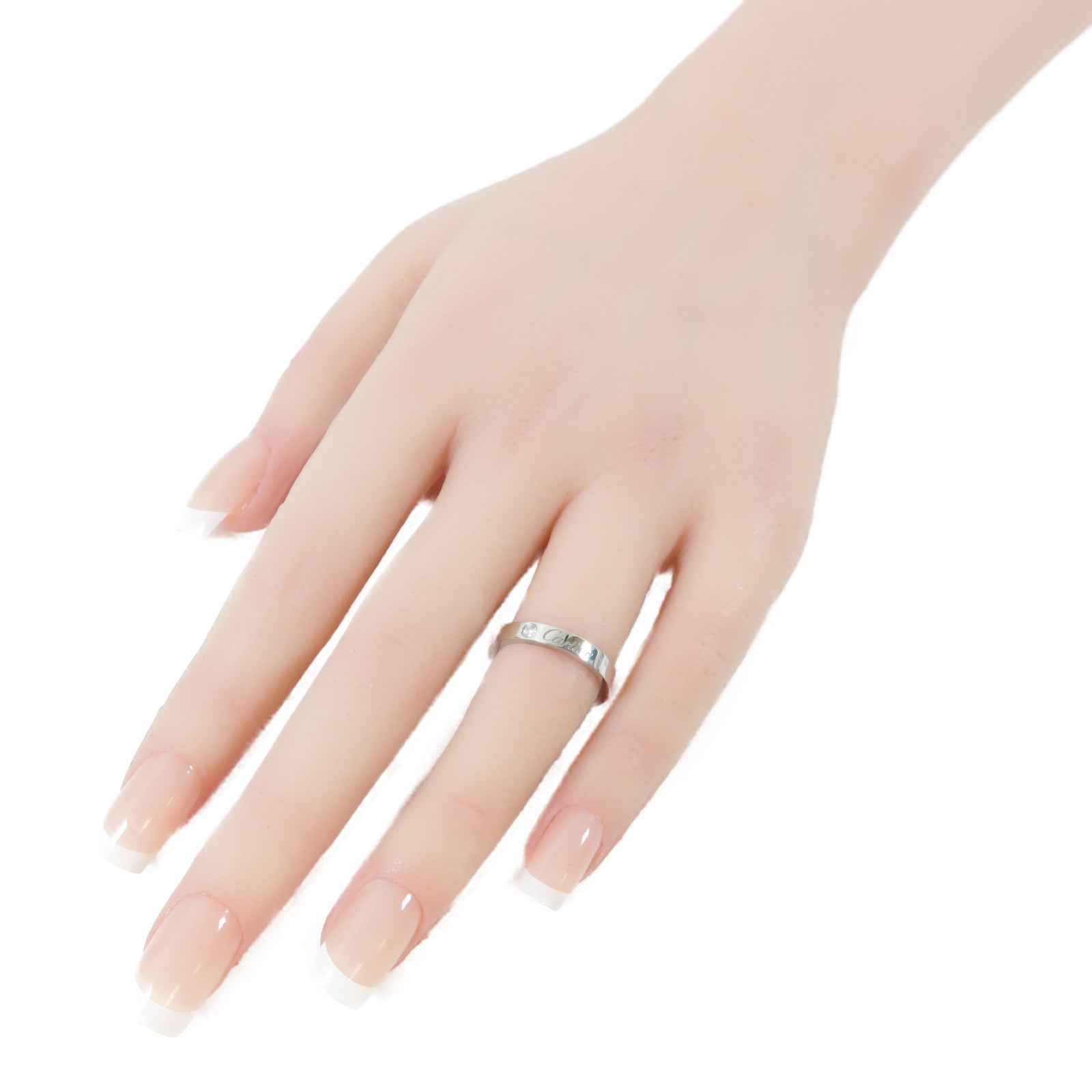 CARTIER PT950鉑金C De Cartier Wedding Ring鑽石戒指US#5.25/Cartier#51