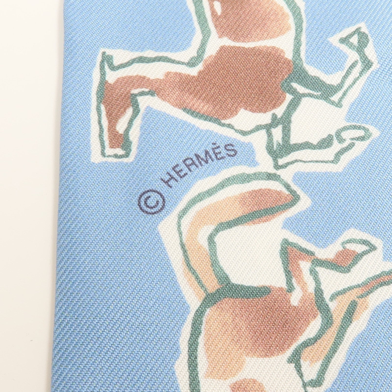 HERMES 絲質Twilly絲巾