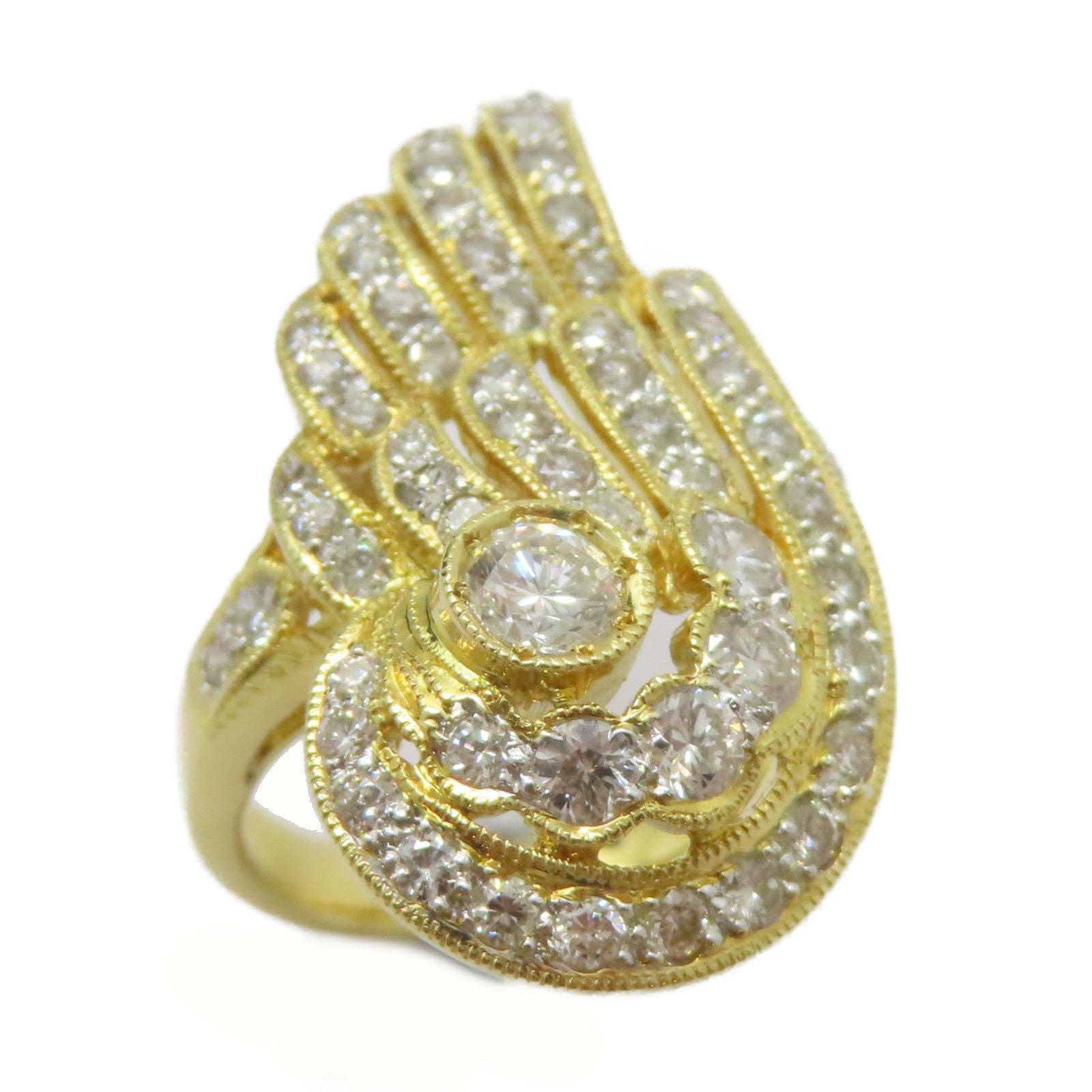 JEWELRY 【激減優惠】18K黃金Diamond Ring 0.32ct鑽石/1.88ct鑽石戒指US#6.5